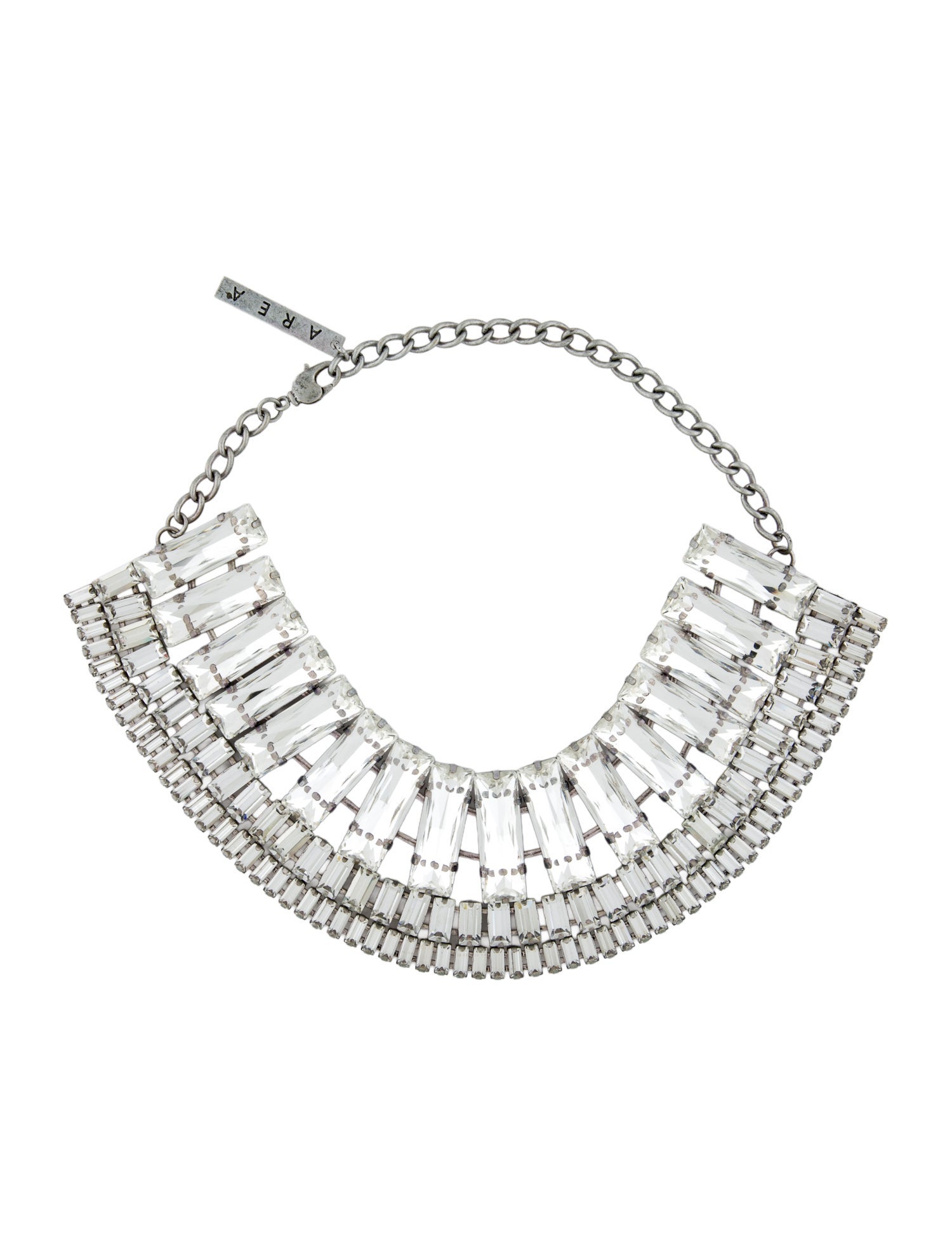 Area Crystal Baguette Choker Necklace