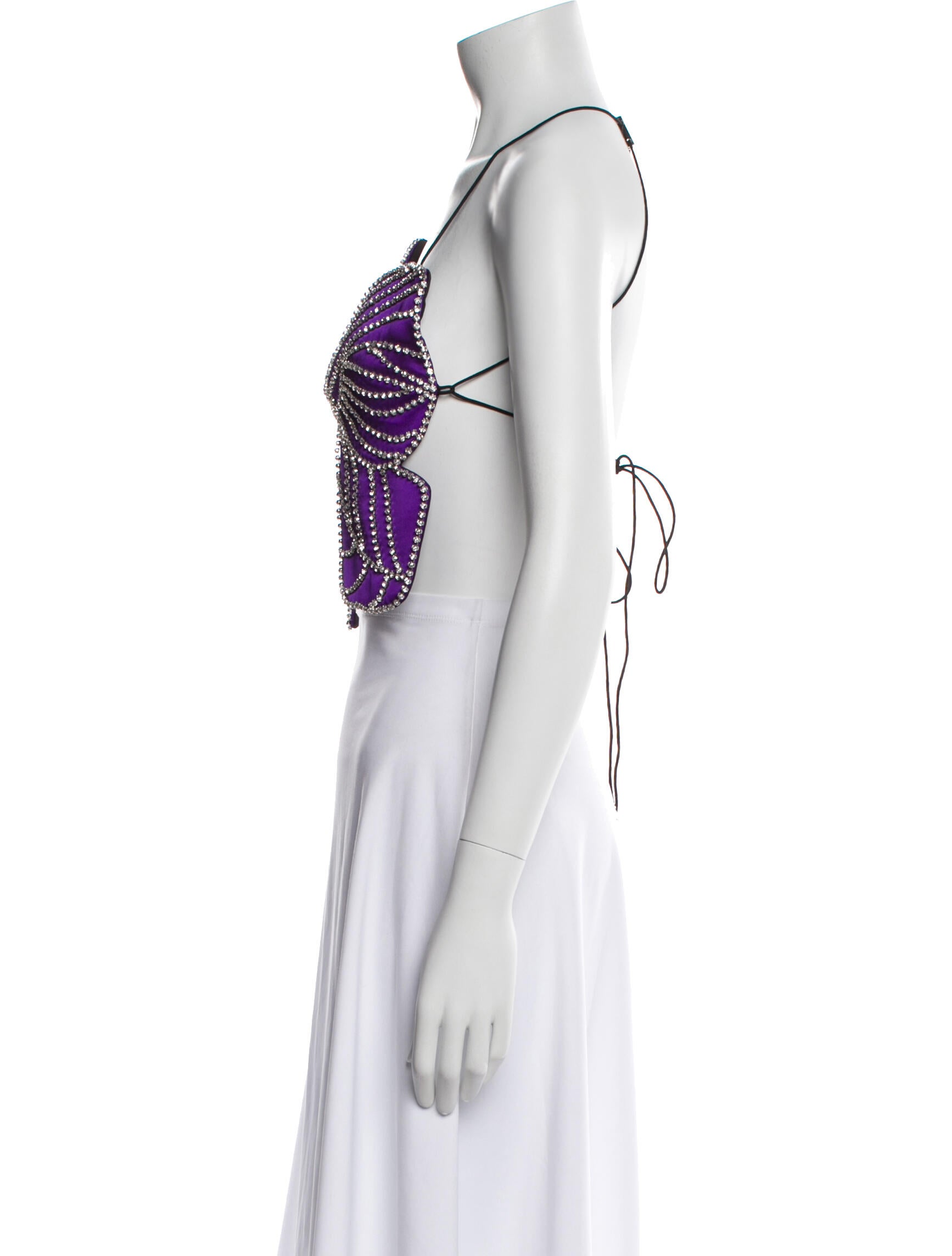 Area Crystal Bow Top w/ Tags