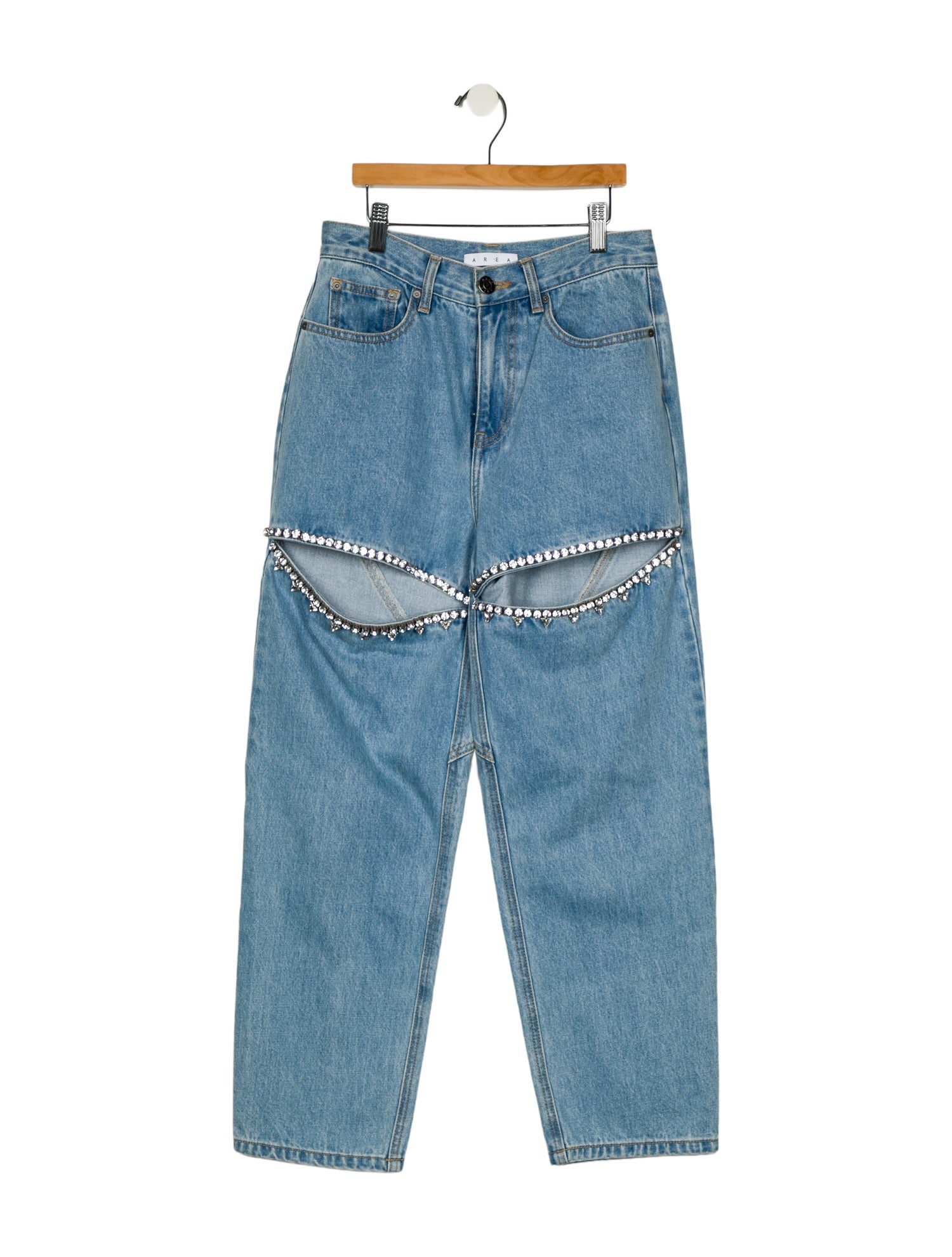 Area Mid-Rise Straight Leg Jeans w/ Tags