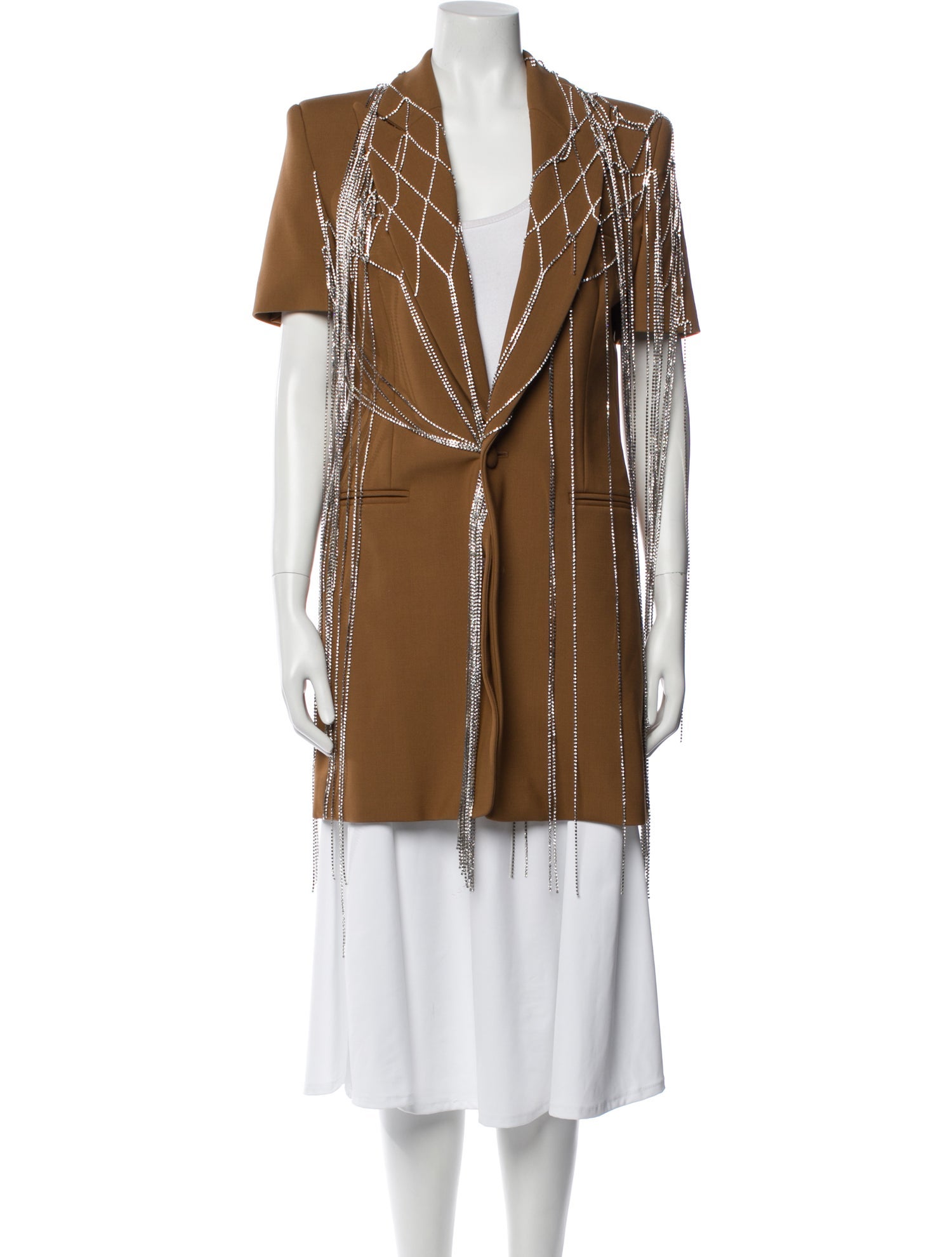 Area Wool Printed Coat