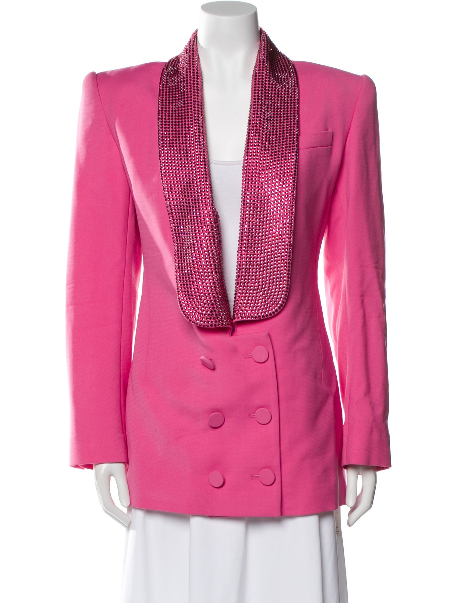 Area Virgin Wool Printed Blazer