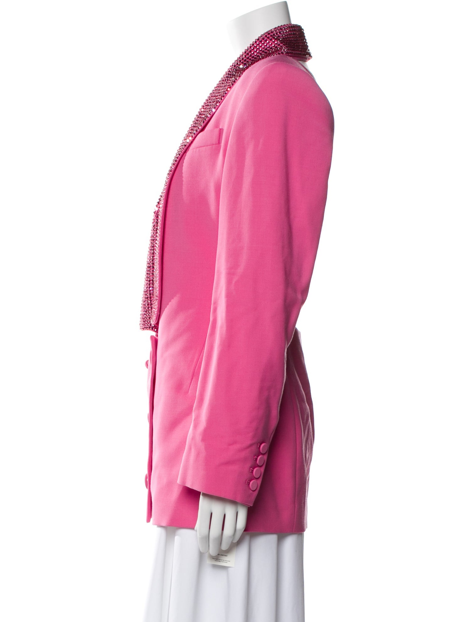 Area Virgin Wool Printed Blazer