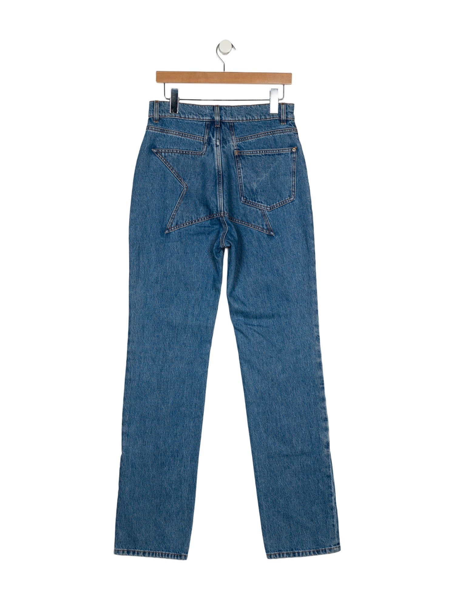 Area High-Rise Straight Leg Jeans w/ Tags