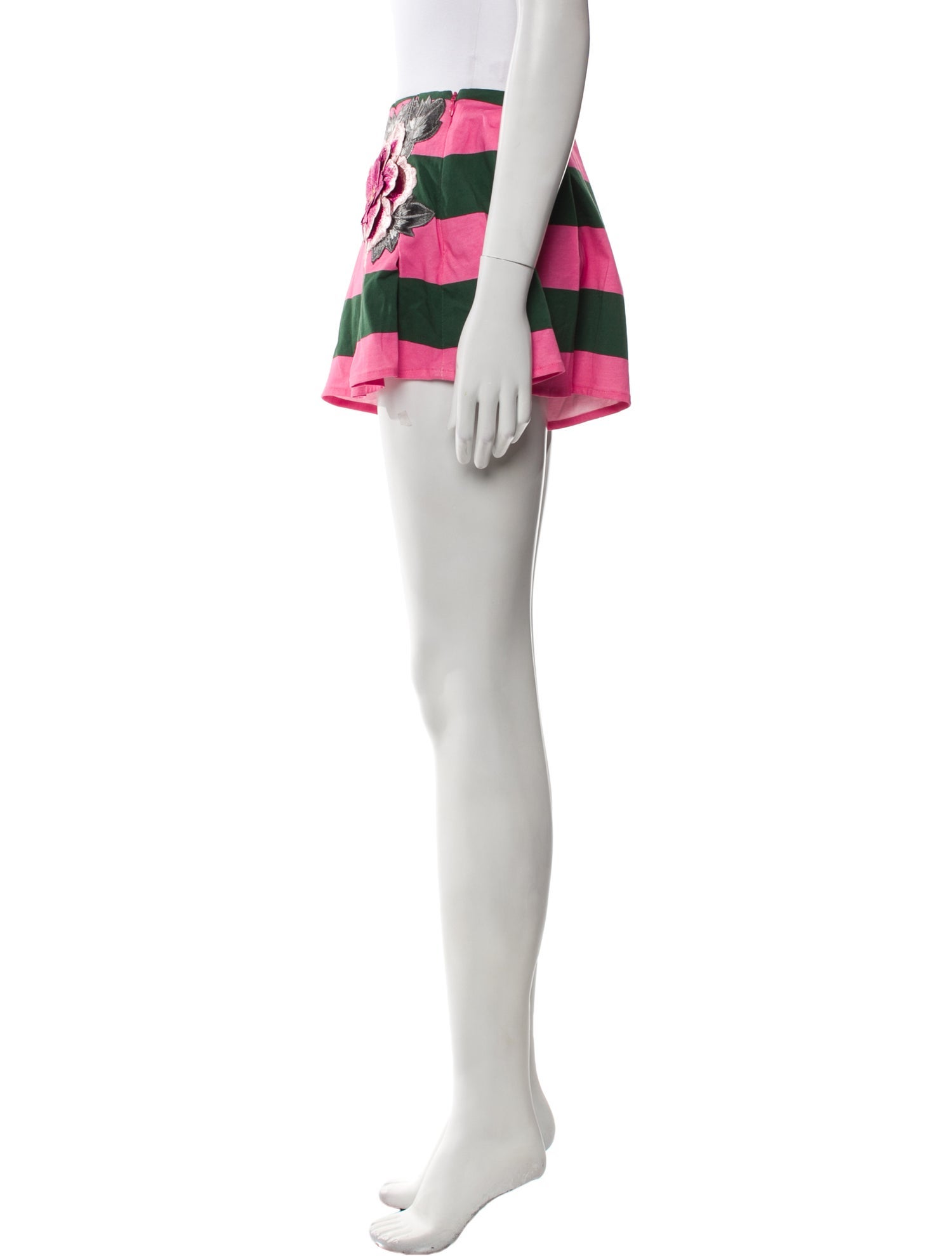 Area Striped Mini Shorts w/ Tags