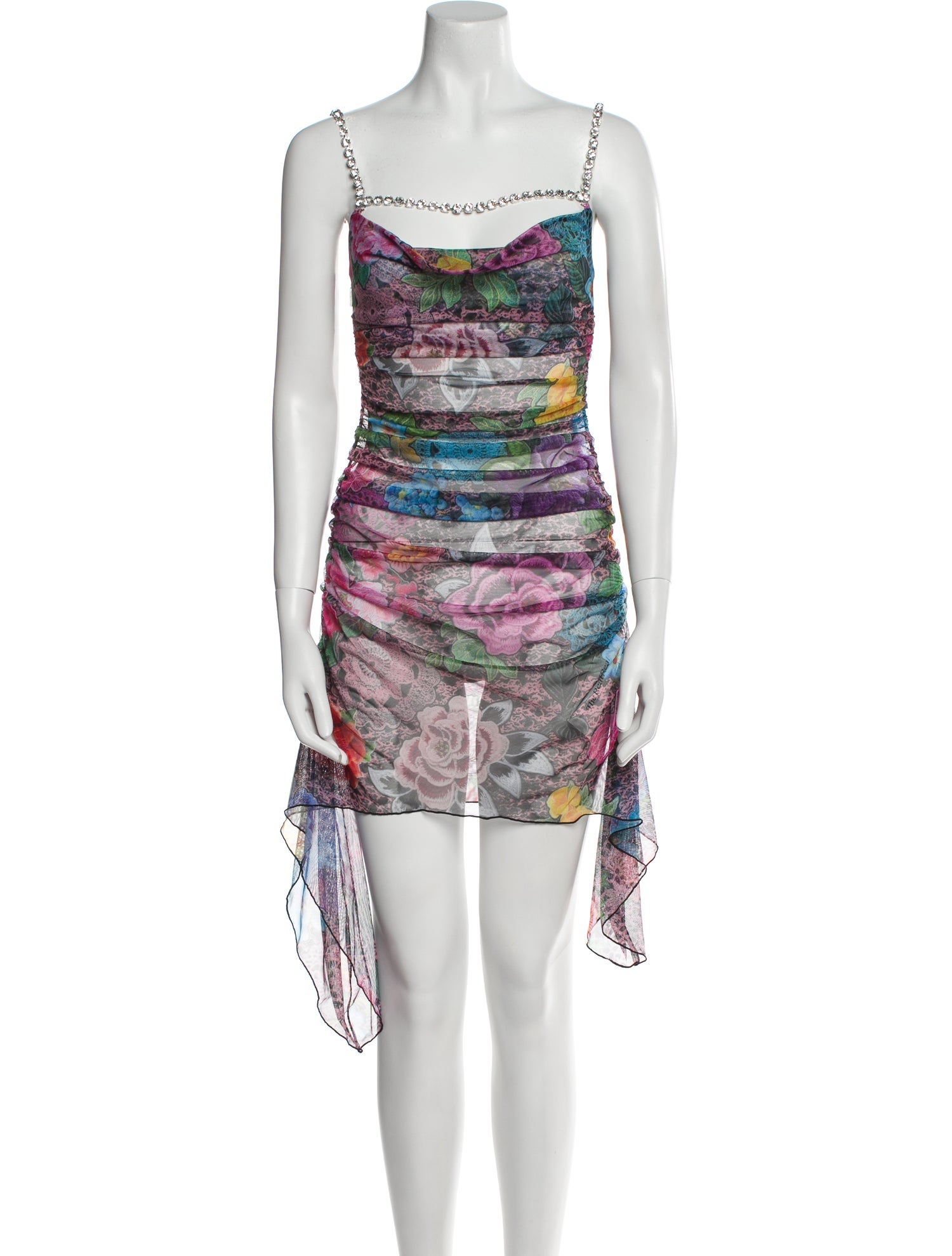 Area Printed Mini Dress