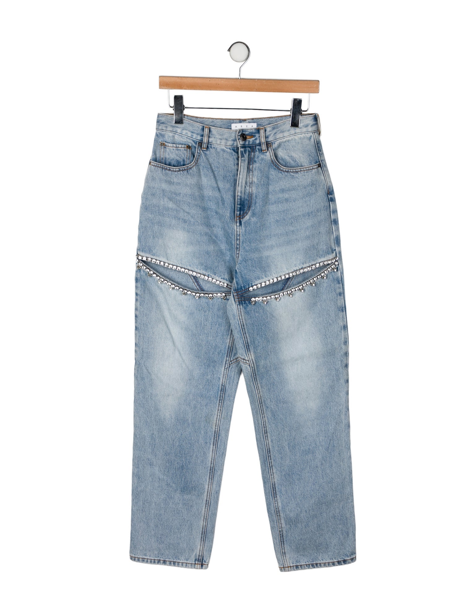 Area High-Rise Straight Leg Jeans