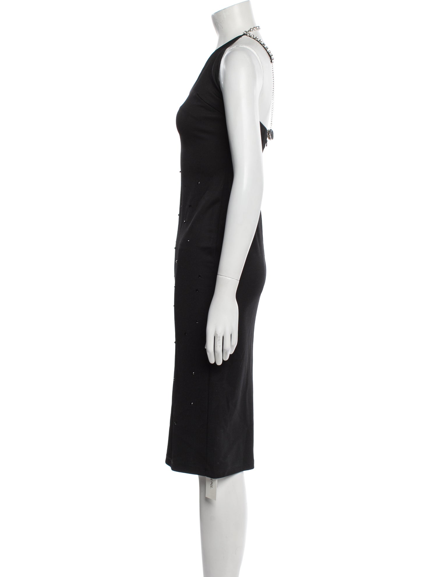 Area V-Neck Midi Length Dress