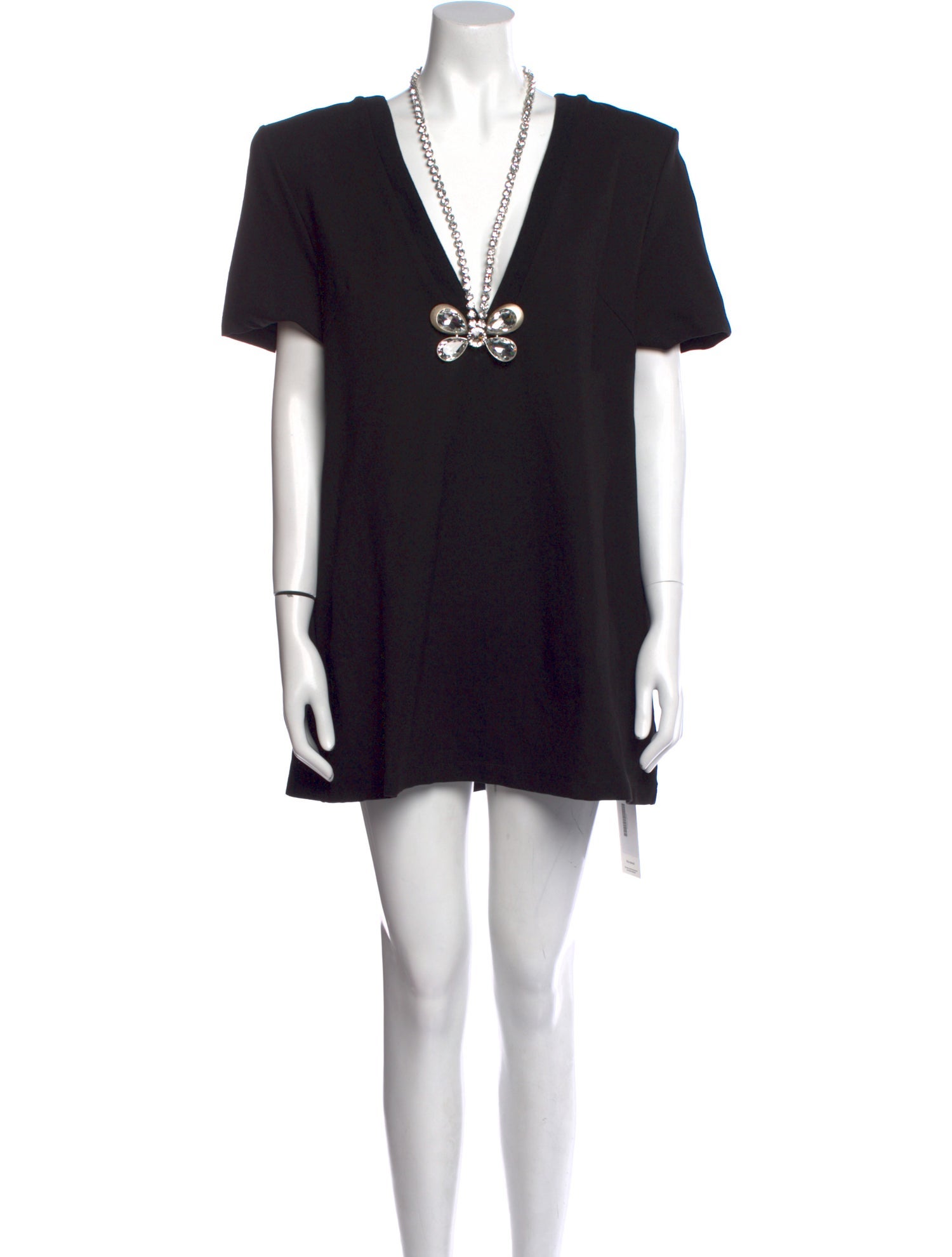 Area V-Neck Mini Dress