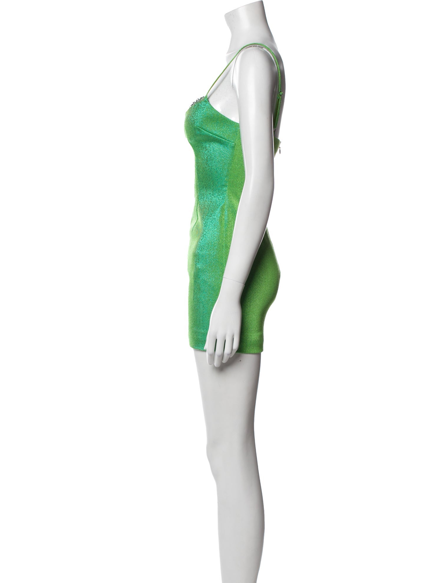 Area Square Neckline Mini Dress