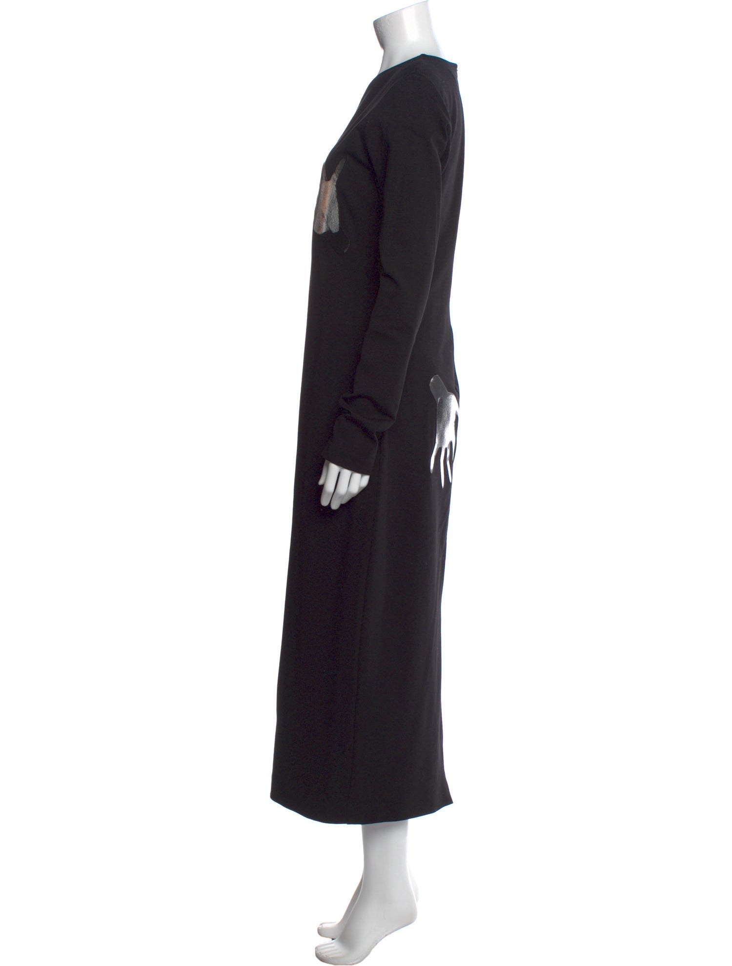 Area Crew Neck Long Dress