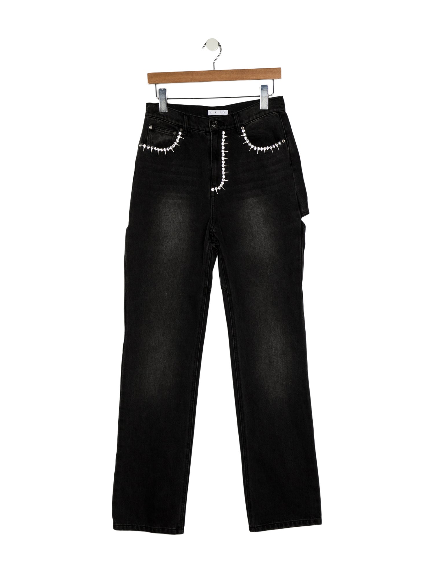 Area High-Rise Straight Leg Jeans w/ Tags