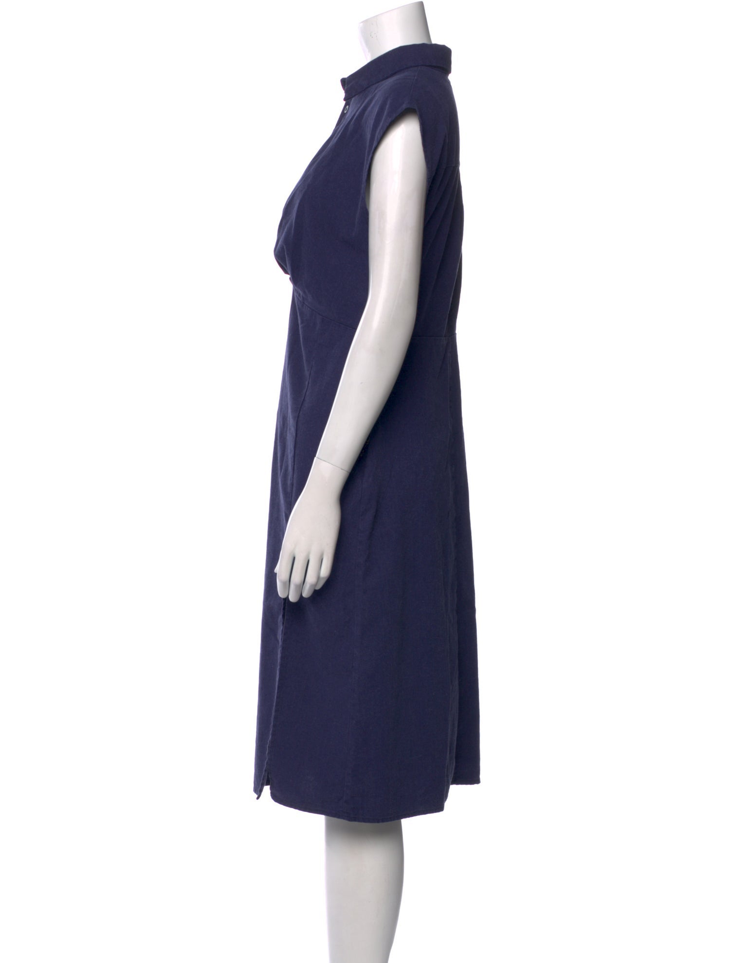 Area Linen Midi Length Dress