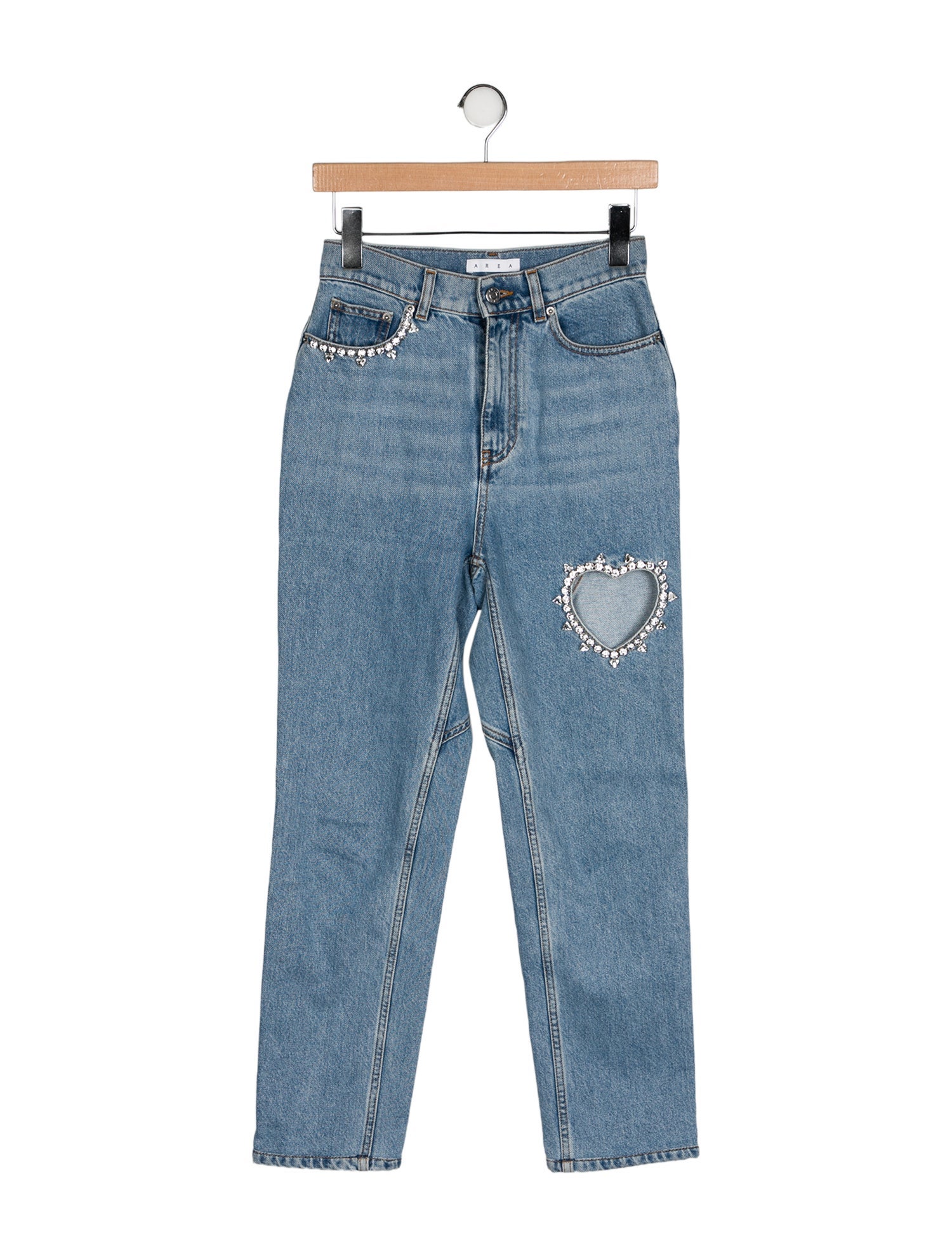 Area High-Rise Straight Leg Jeans