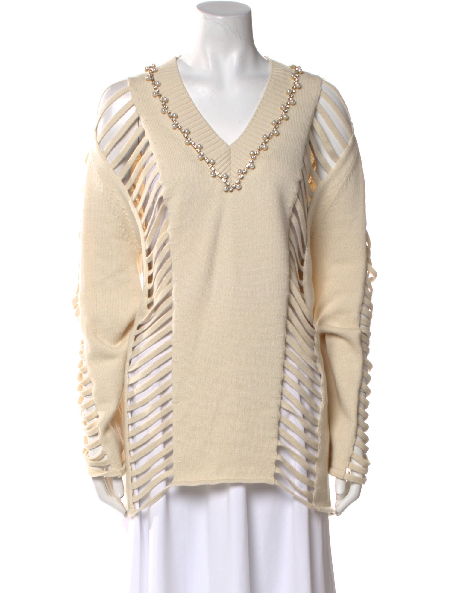 Area Cashmere Striped Tunic