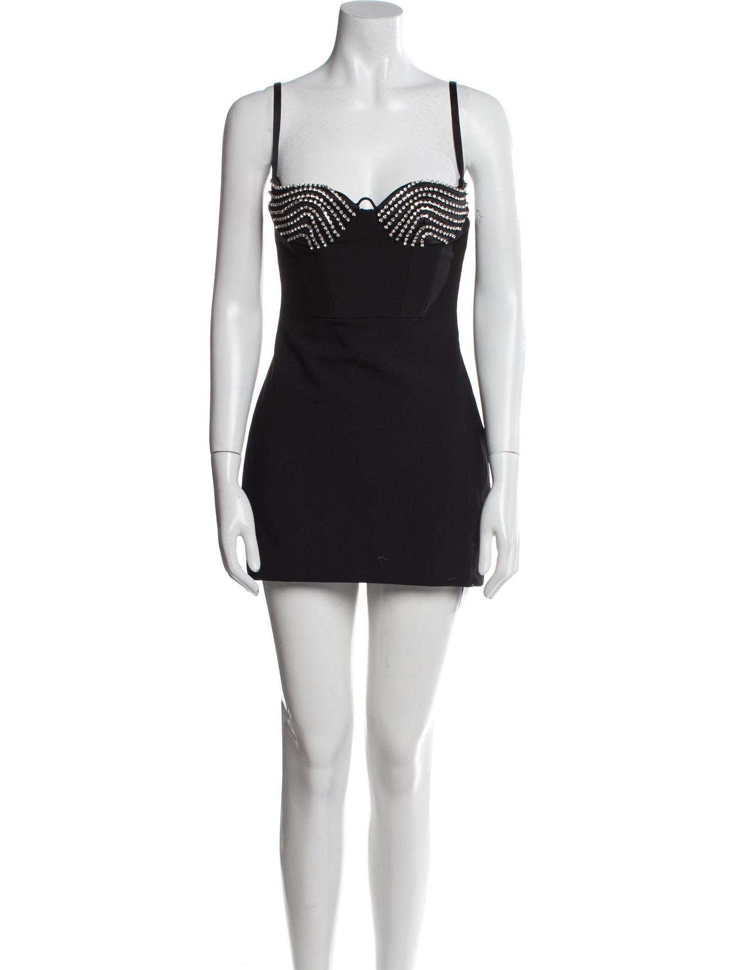 Area Square Neckline Mini Dress