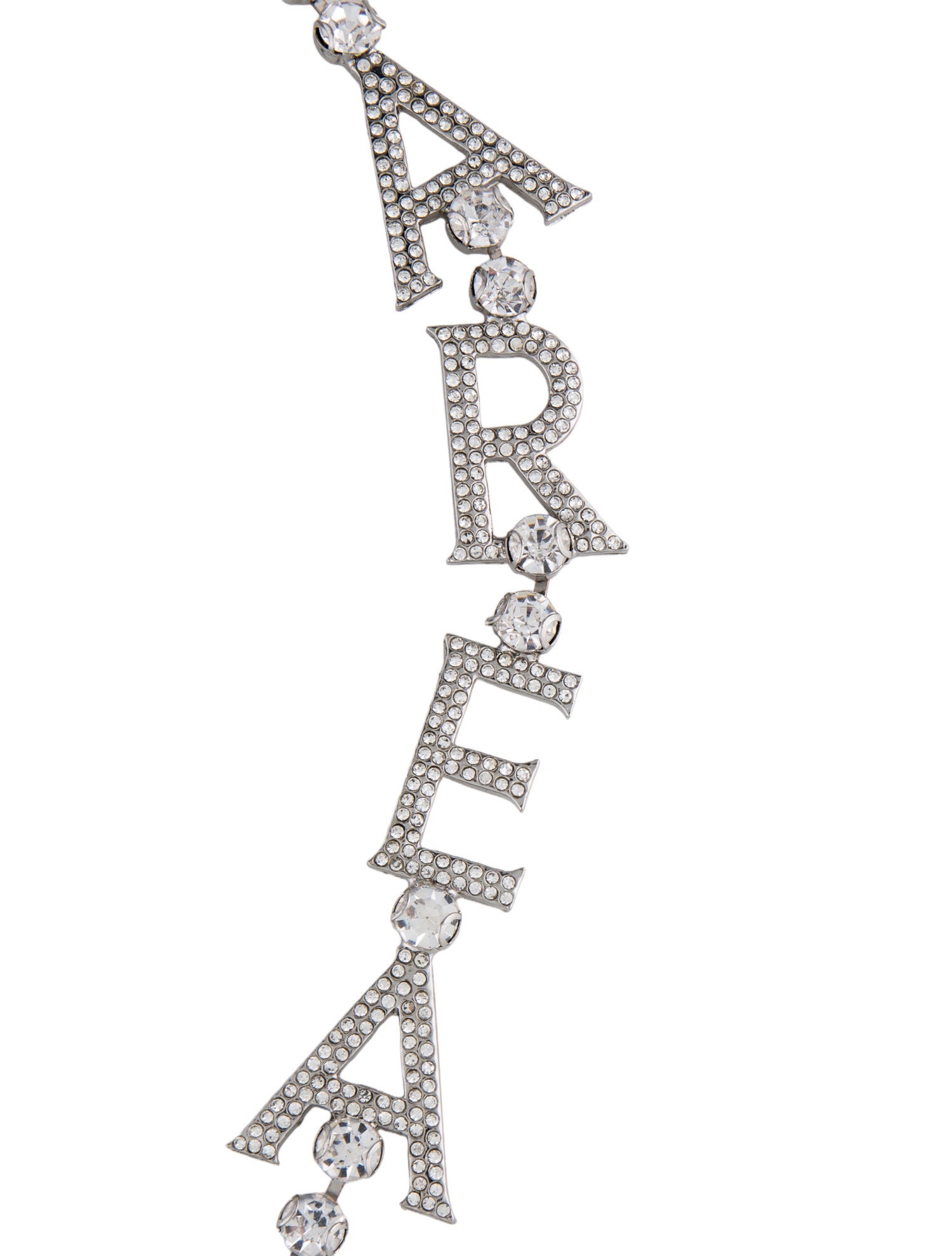 Area Logo Crystal Collar Necklace