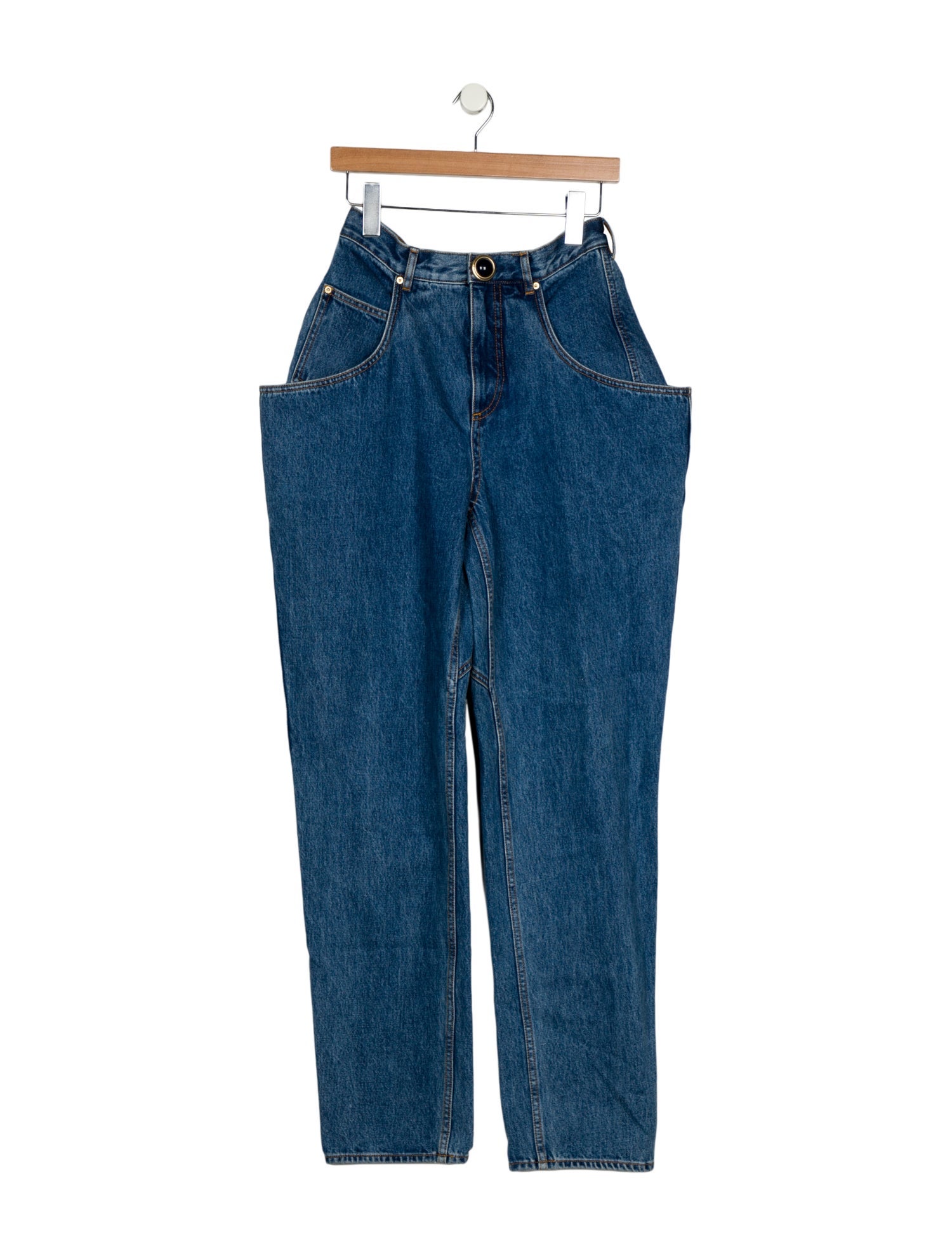 Area High-Rise Straight Leg Jeans