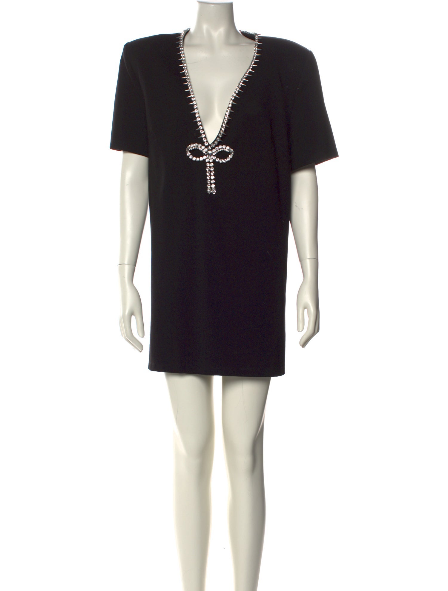 Area V-Neck Mini Dress