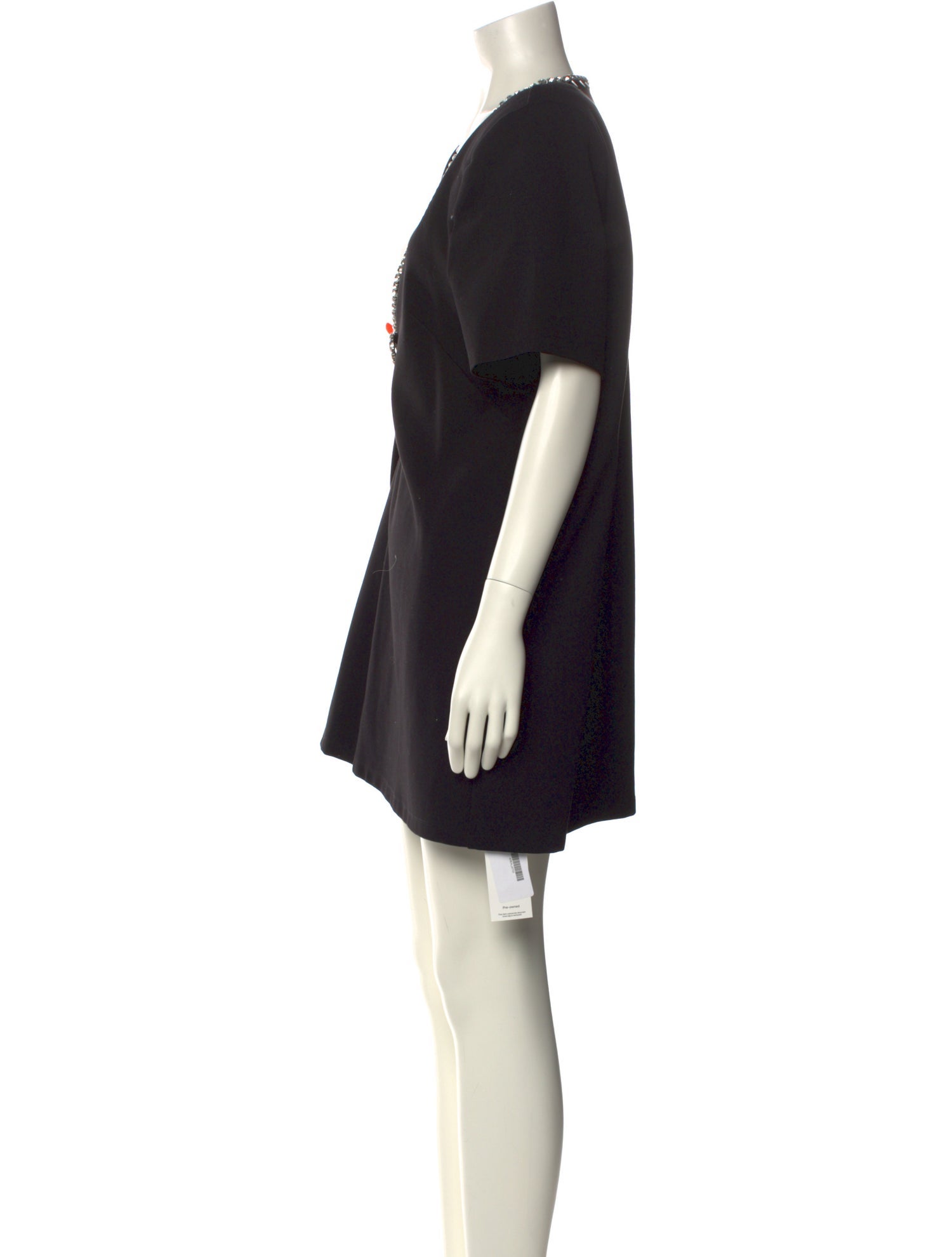 Area V-Neck Mini Dress