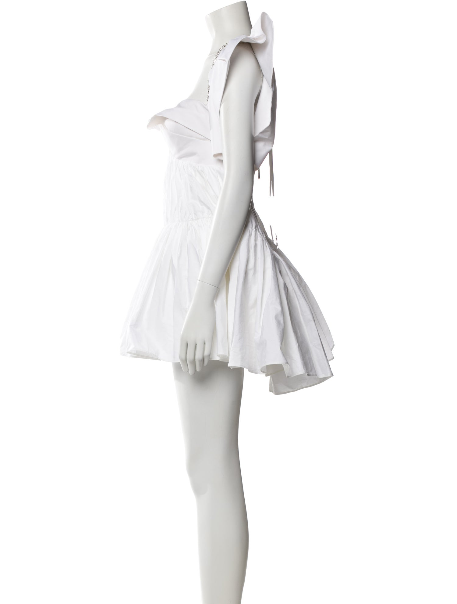 Area Square Neckline Mini Dress