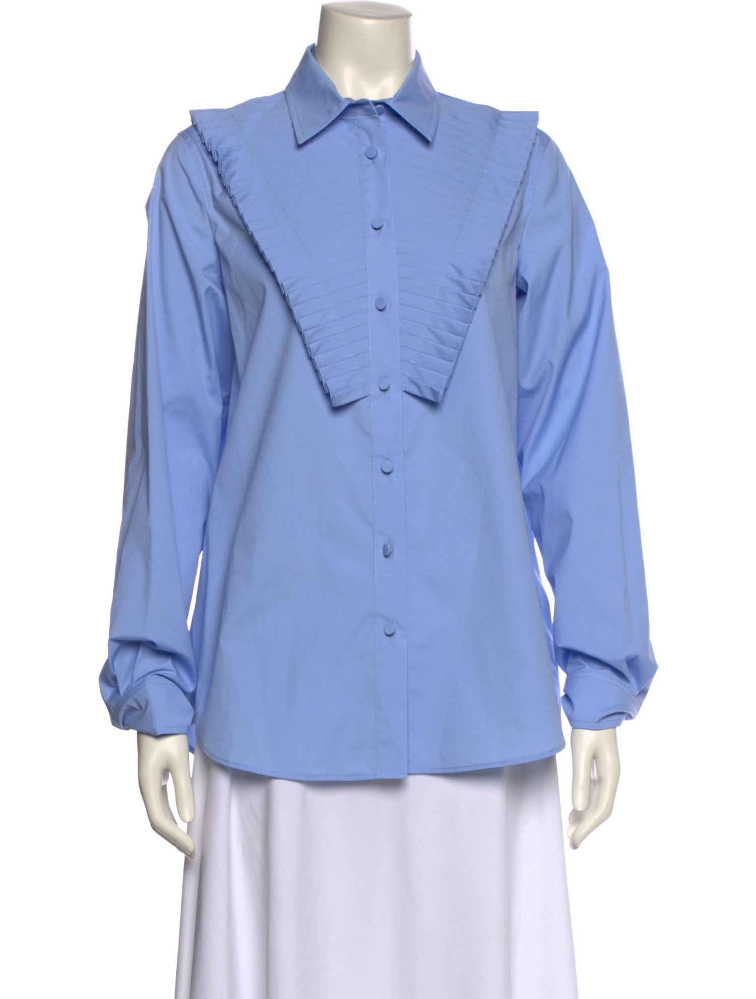 Area Long Sleeve Button-Up Top w/ Tags
