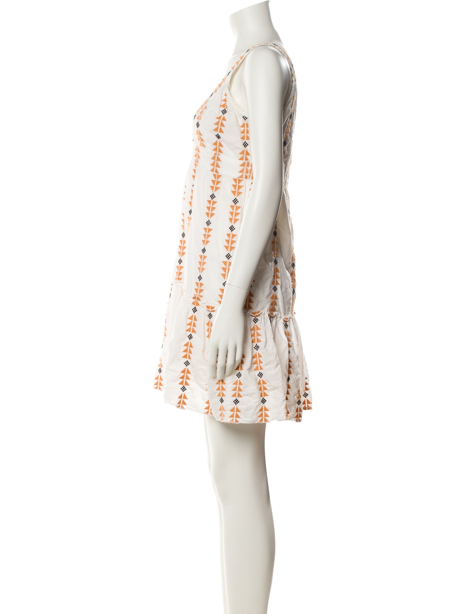 Area Printed Mini Dress