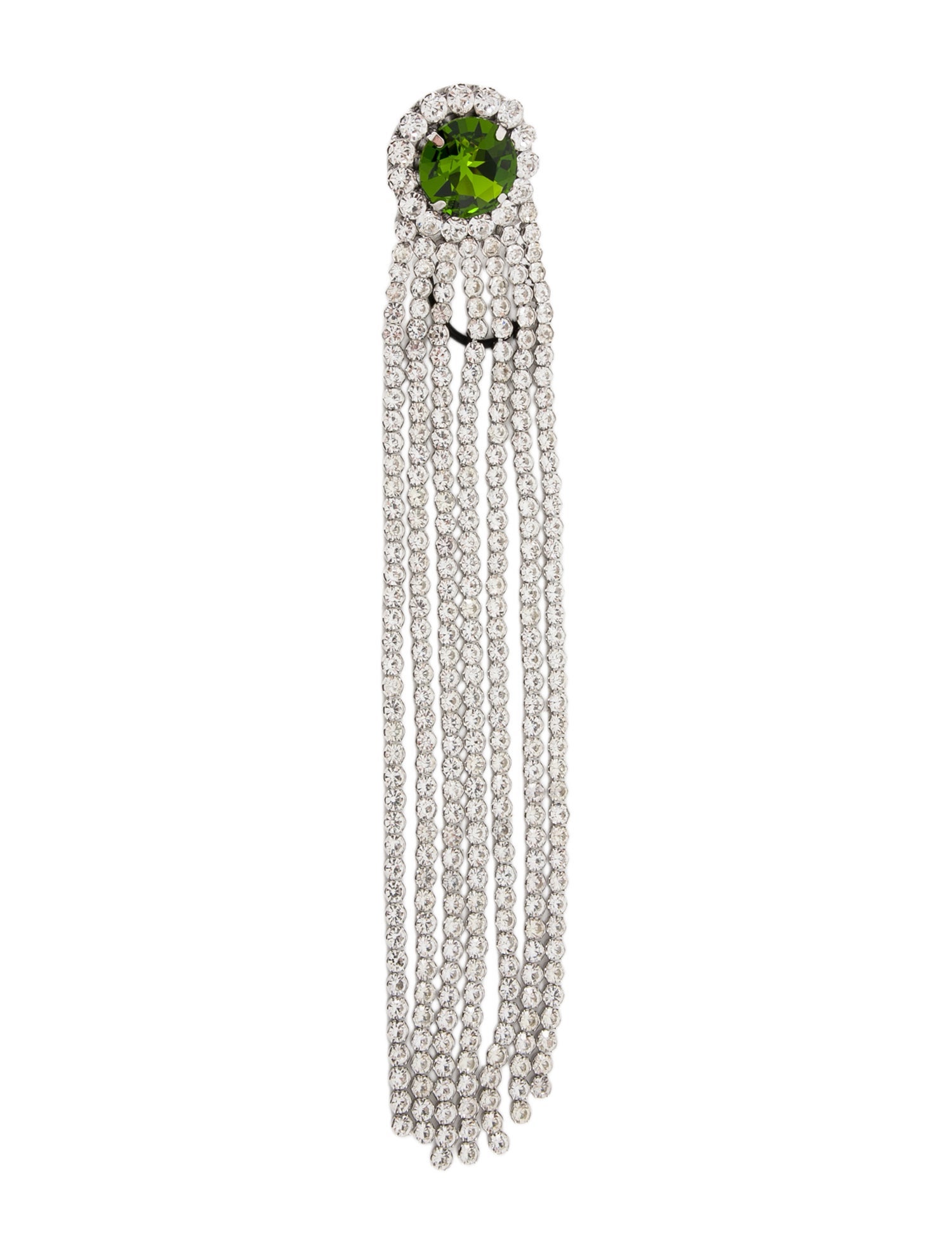 Area Metal Crystal Embellished Hair Tie
