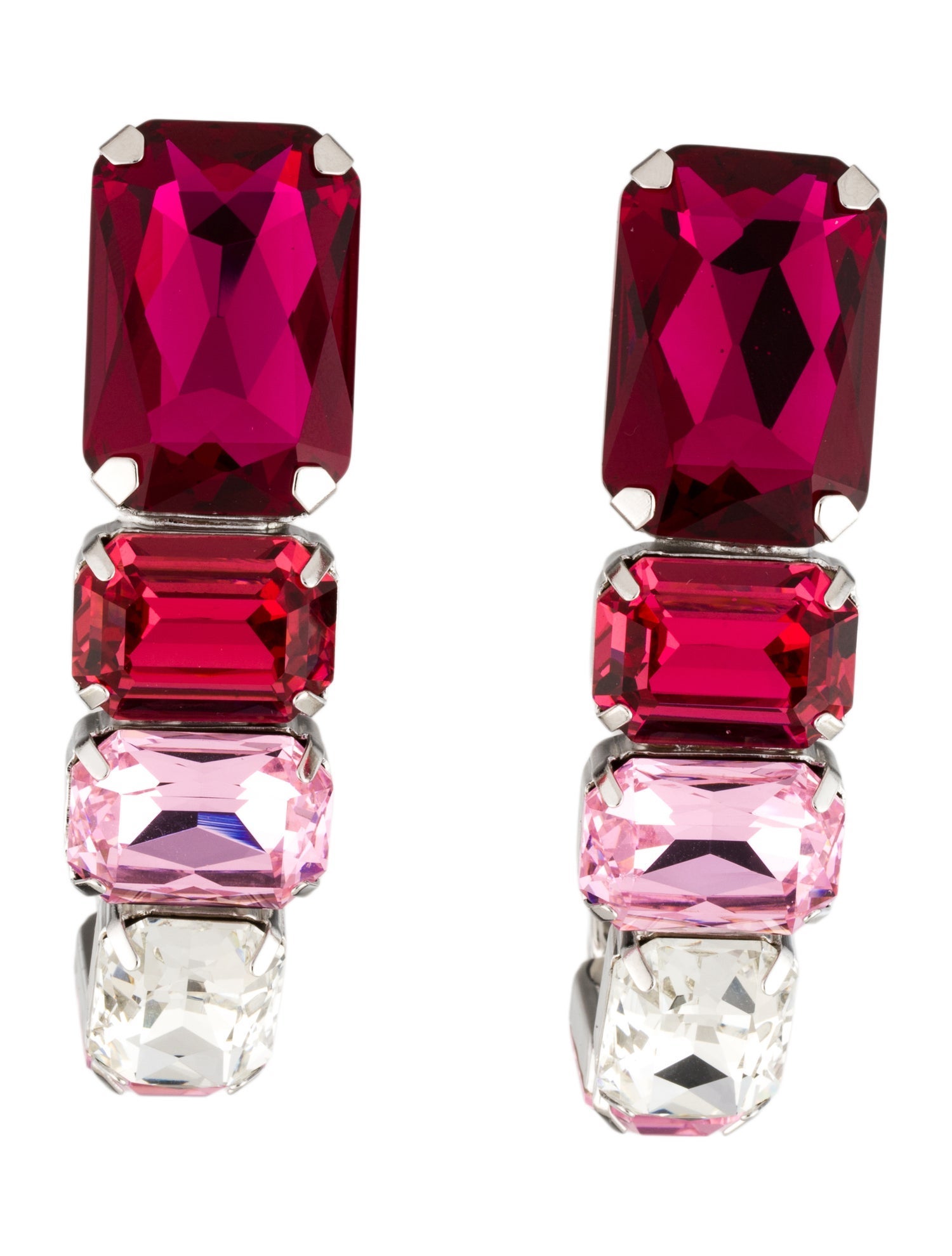 Area Ombre Crystal Wrap Earrings
