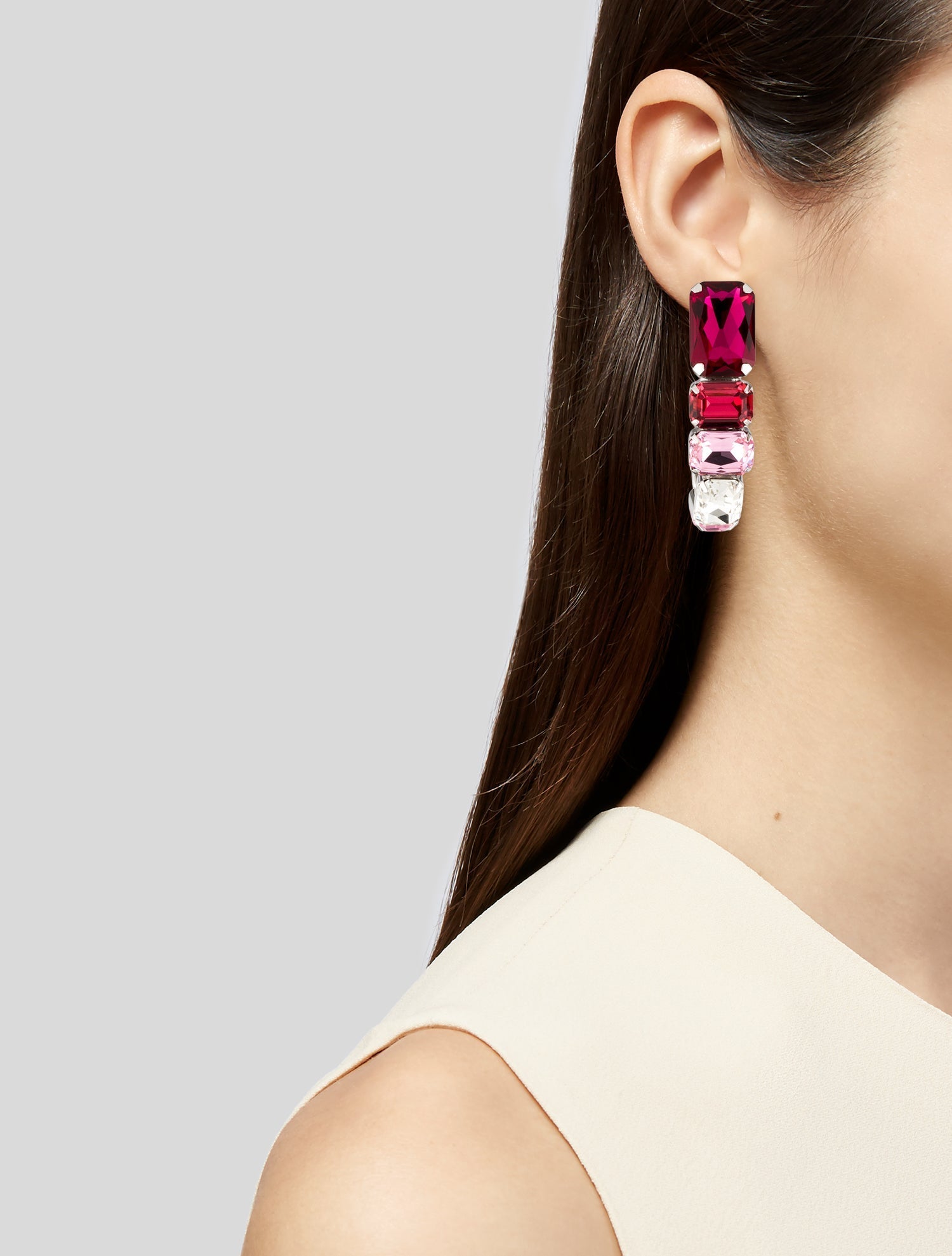 Area Ombre Crystal Wrap Earrings