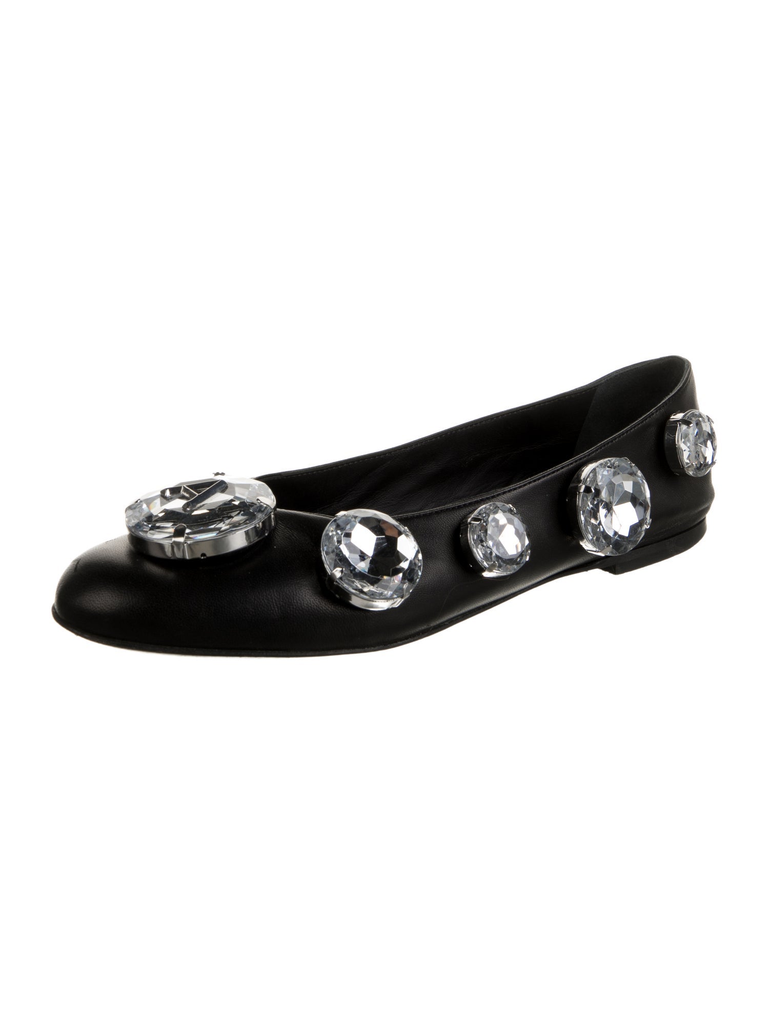 Area Leather Ballet Flats