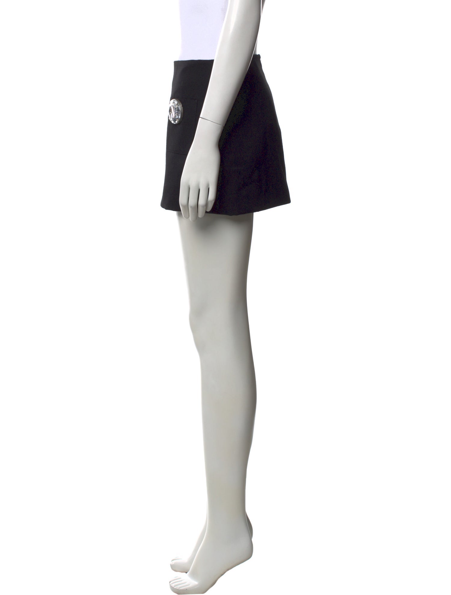 Area Virgin Wool Mini Skirt