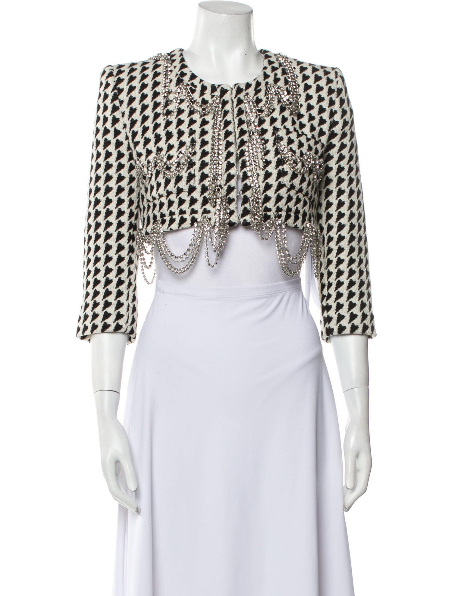 Area NYC Tweed Pattern Bolero w/ Tags