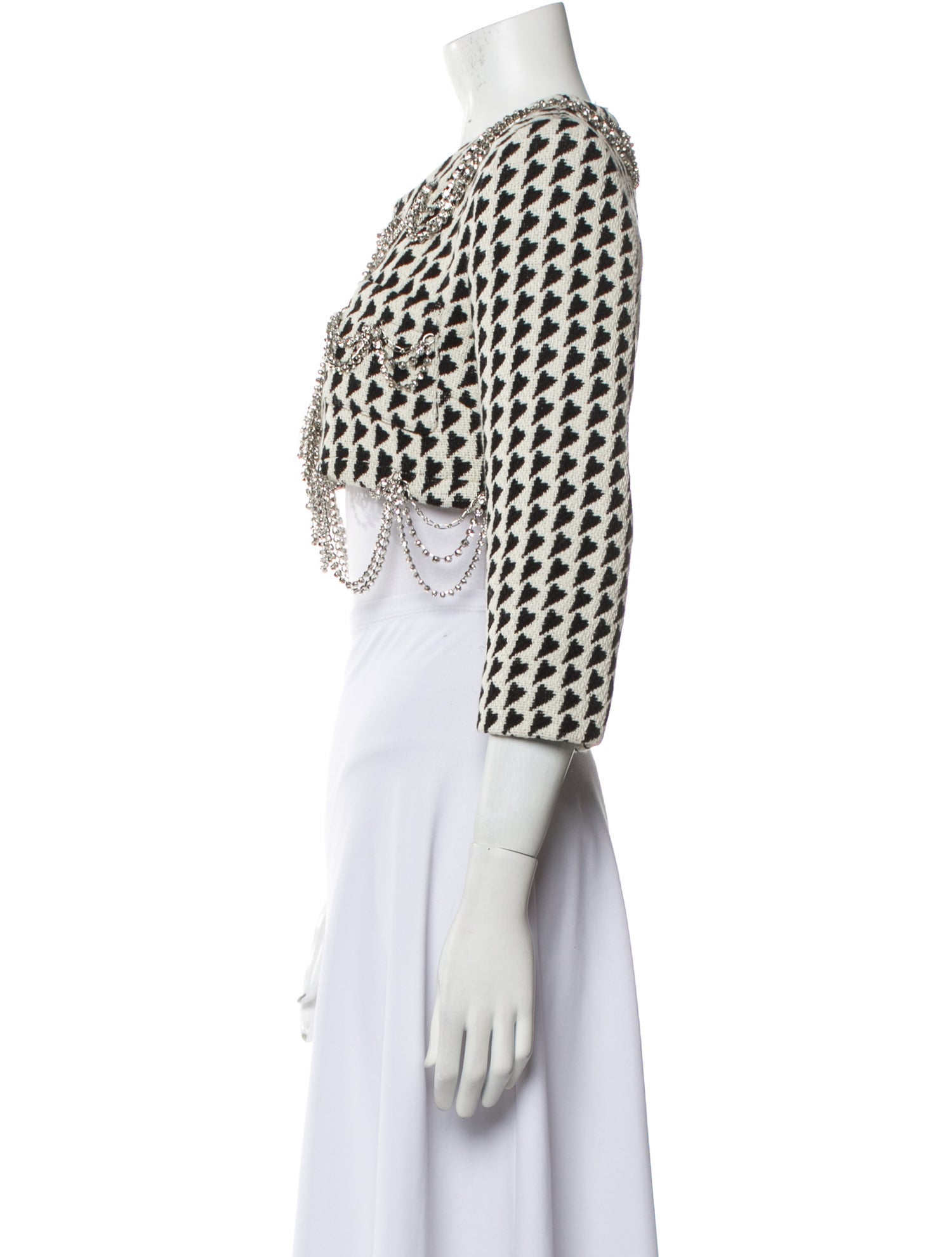 Area NYC Tweed Pattern Bolero w/ Tags