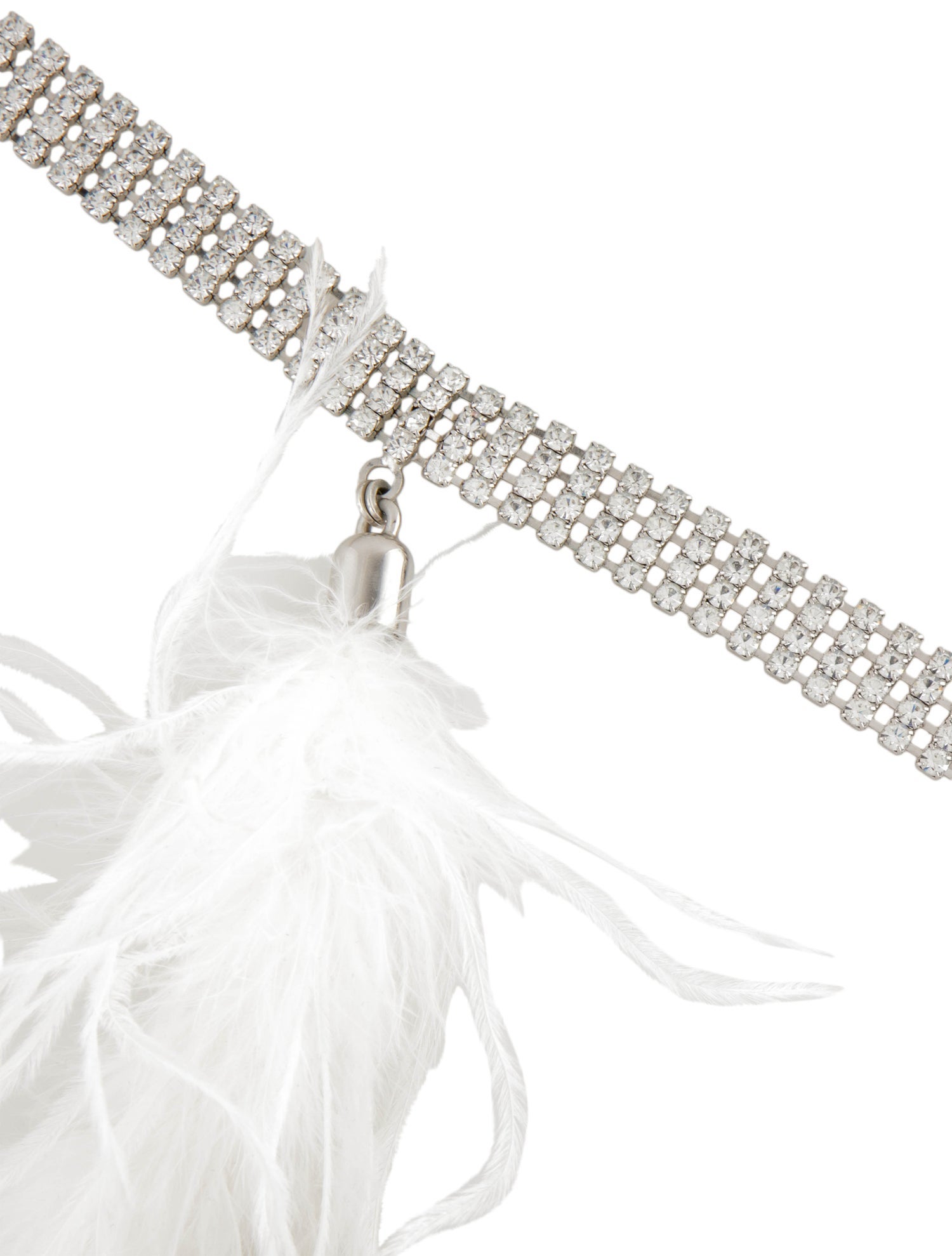 Justine Clenquet Dolly Crystal Choker - Palladium main image 0