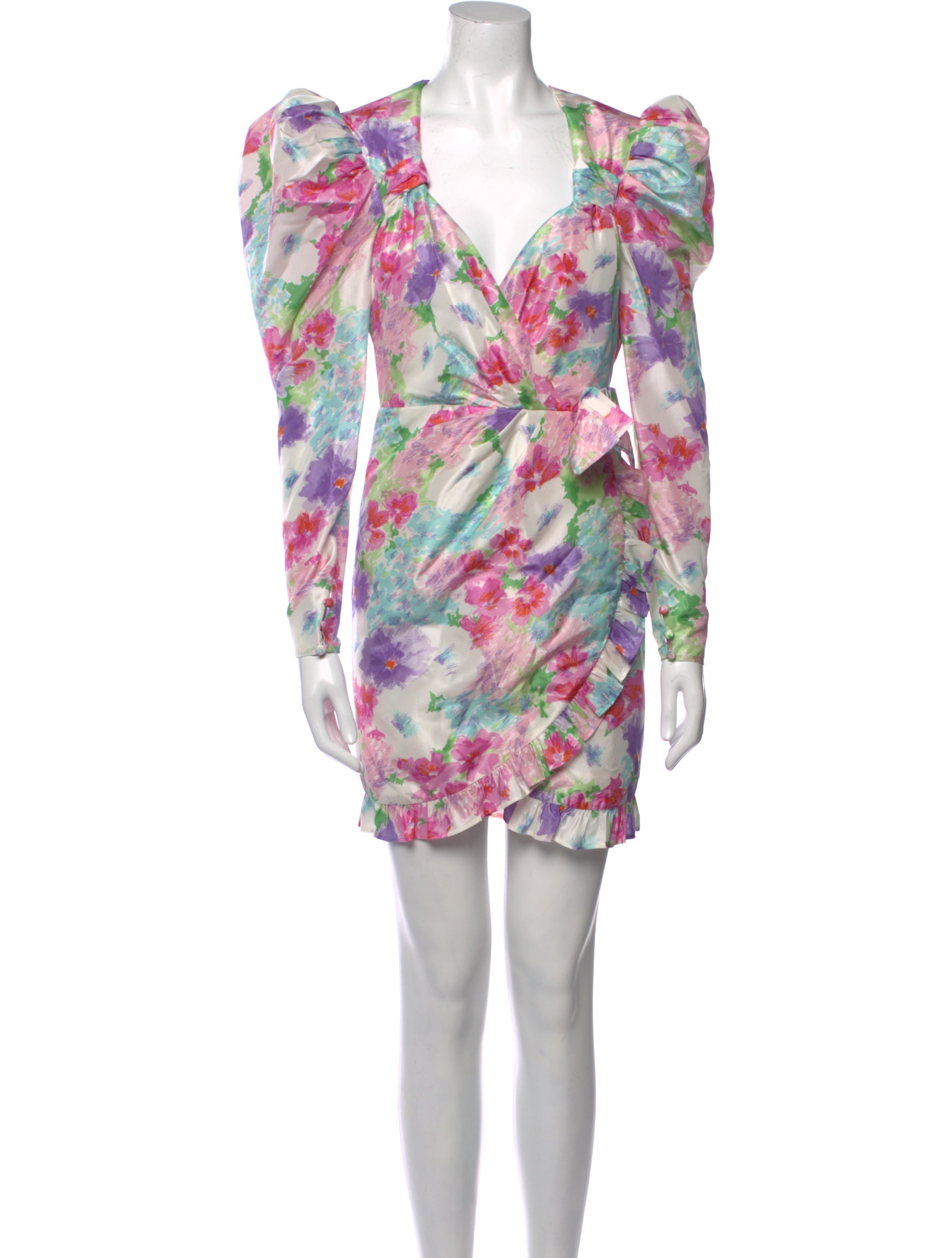 Alessandra Rich Silk Mini Dress