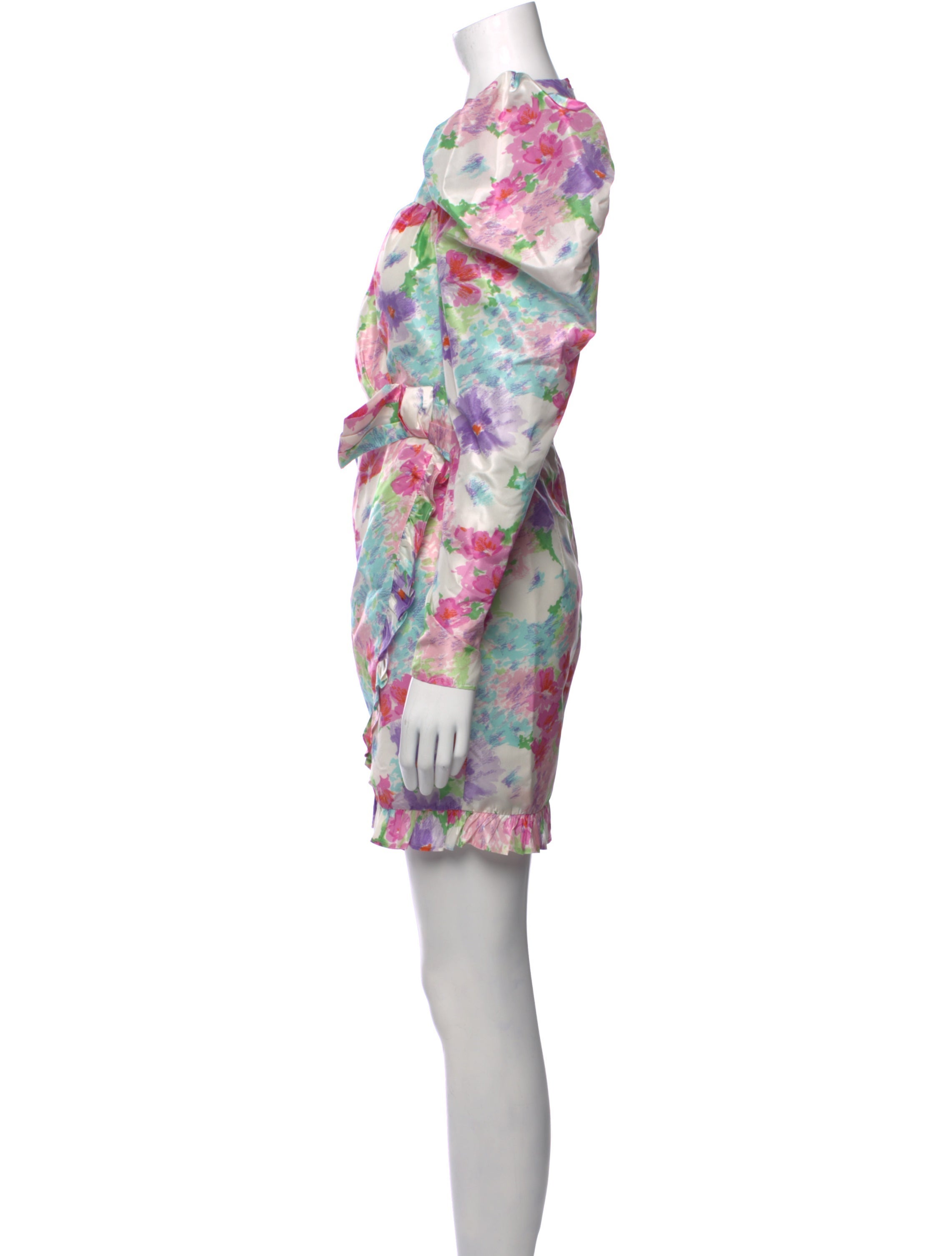 Alessandra Rich Silk Mini Dress