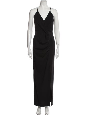 Alessandra Rich Dresses Wool Long Dress Us4, It40 | S