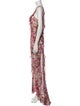 Alessandra Rich Floral Print Long Dress