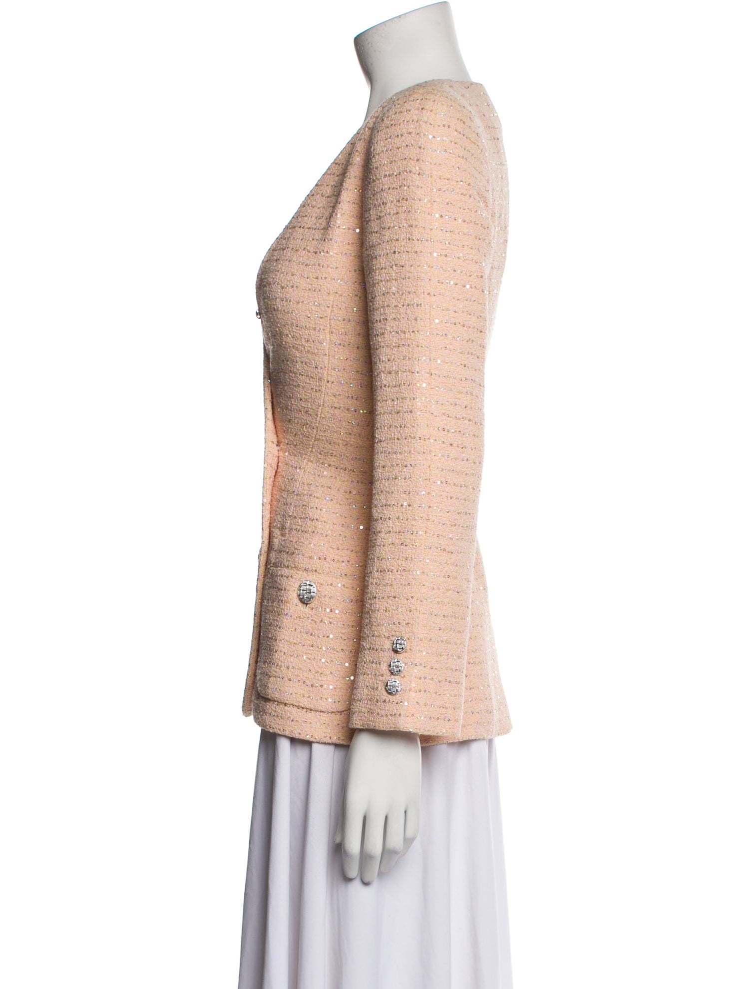 Alessandra Rich Tweed Pattern Jacket