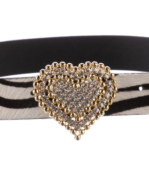 Alessandra Rich Skinny Ponyhair Belt Kit