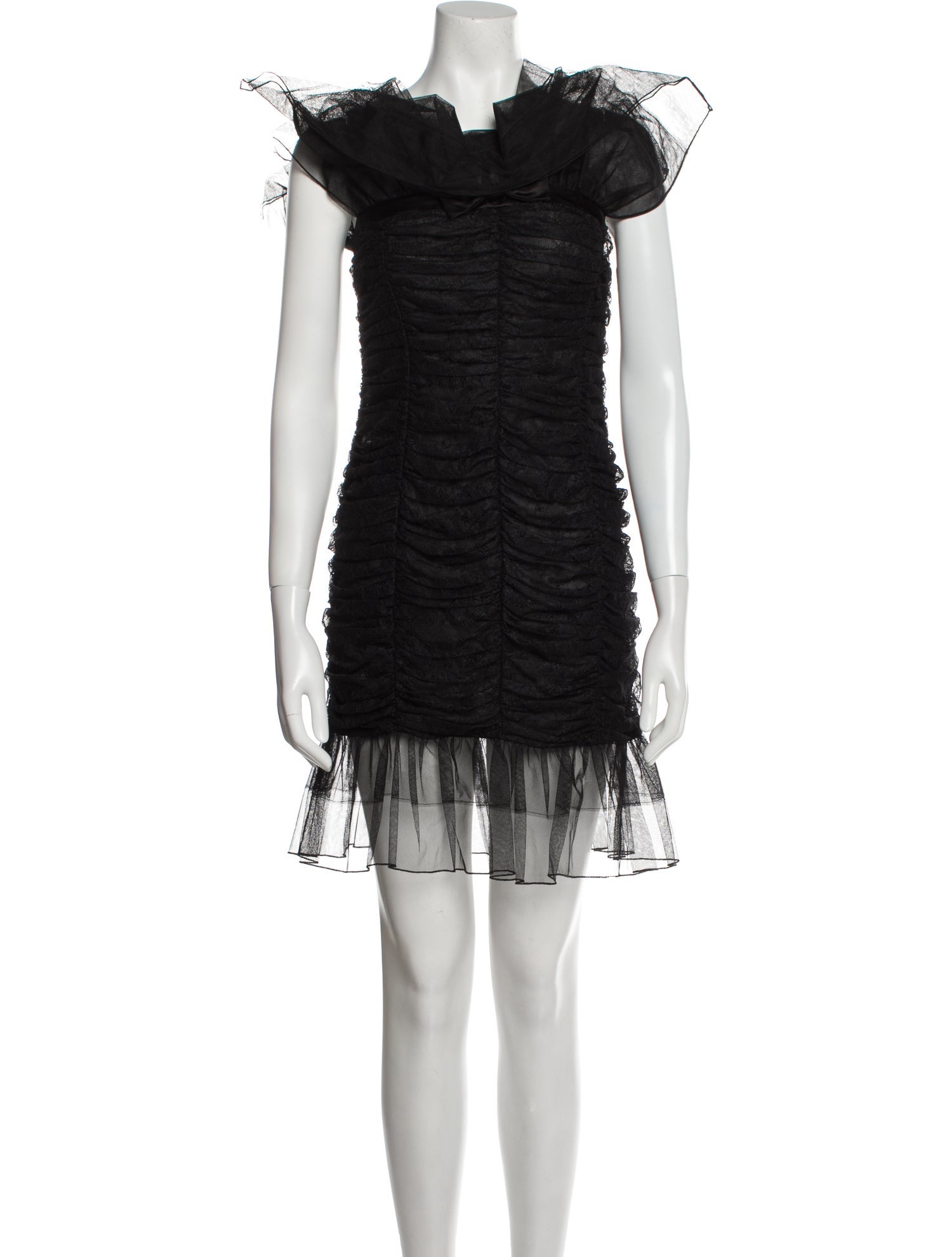 Alessandra Rich Lace Knee-Length Dress