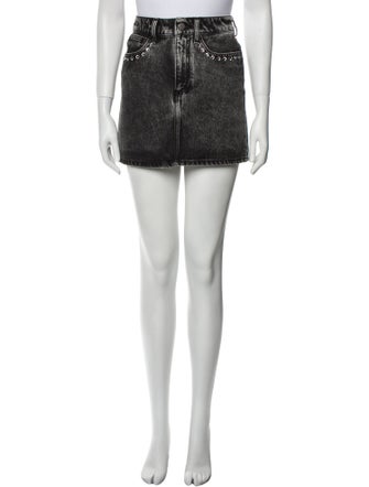 Alessandra Rich Crystal Embellishments Mini Skirt