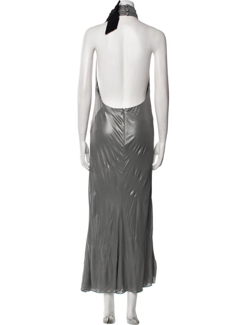 Alessandra Rich V-Neck Long Dress
