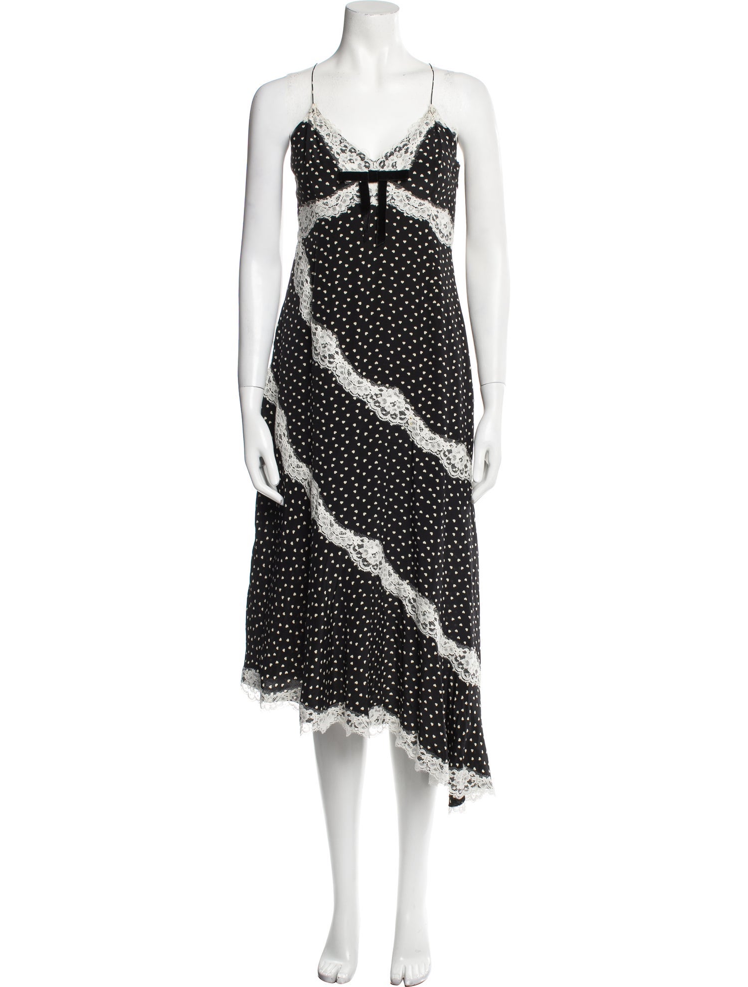 Alessandra Rich Silk Long Dress