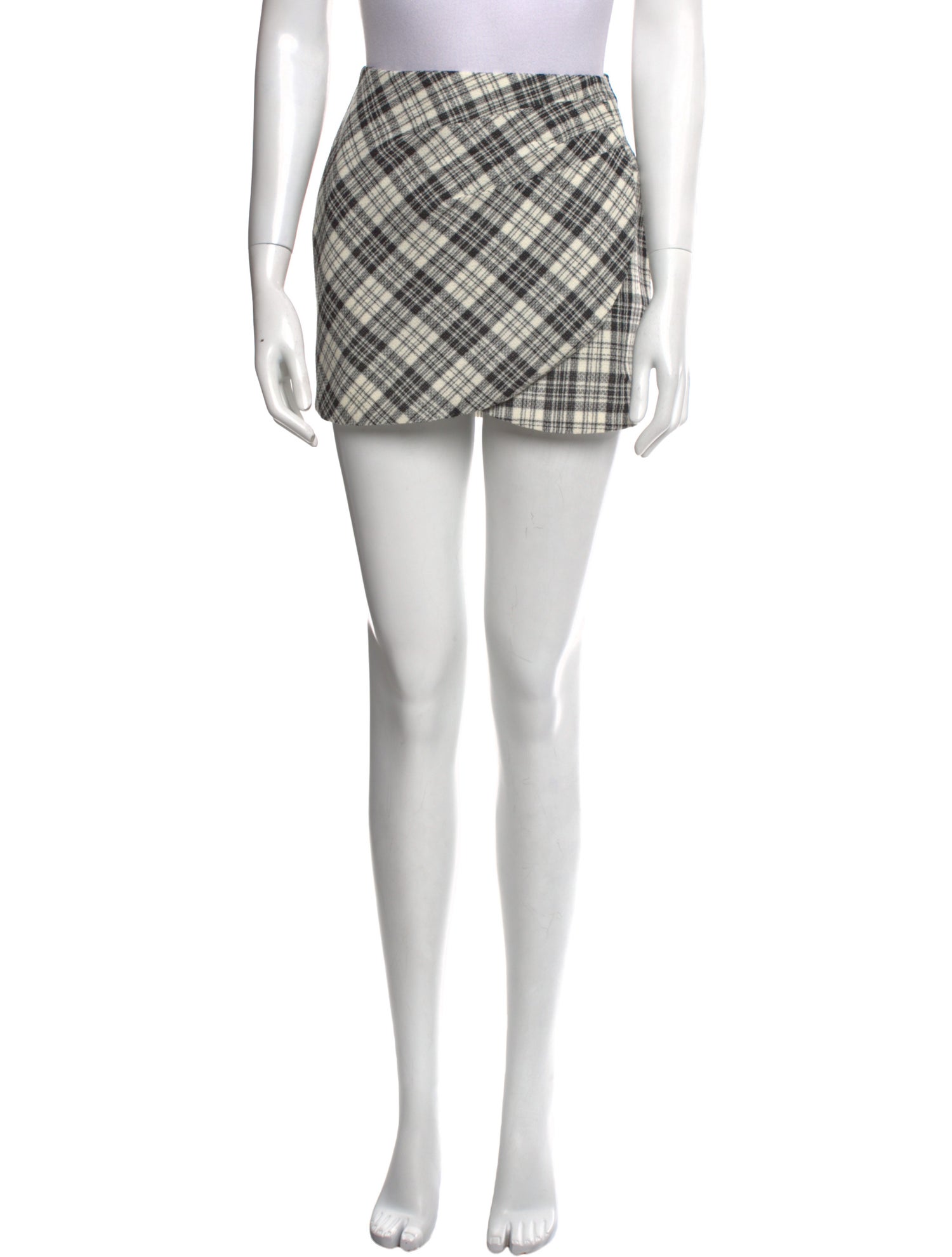 Alessandra Rich Wool Mini Skirt