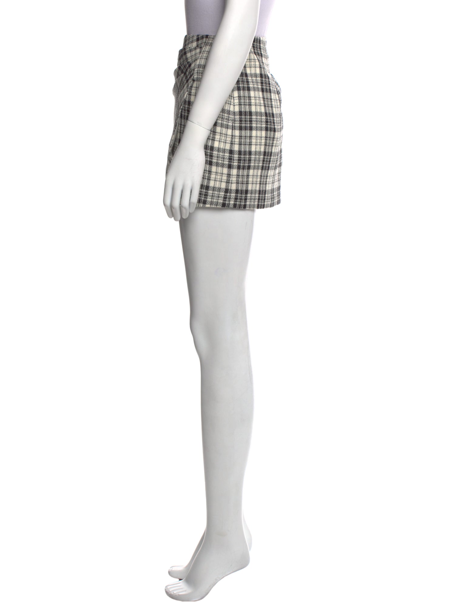Alessandra Rich Wool Mini Skirt