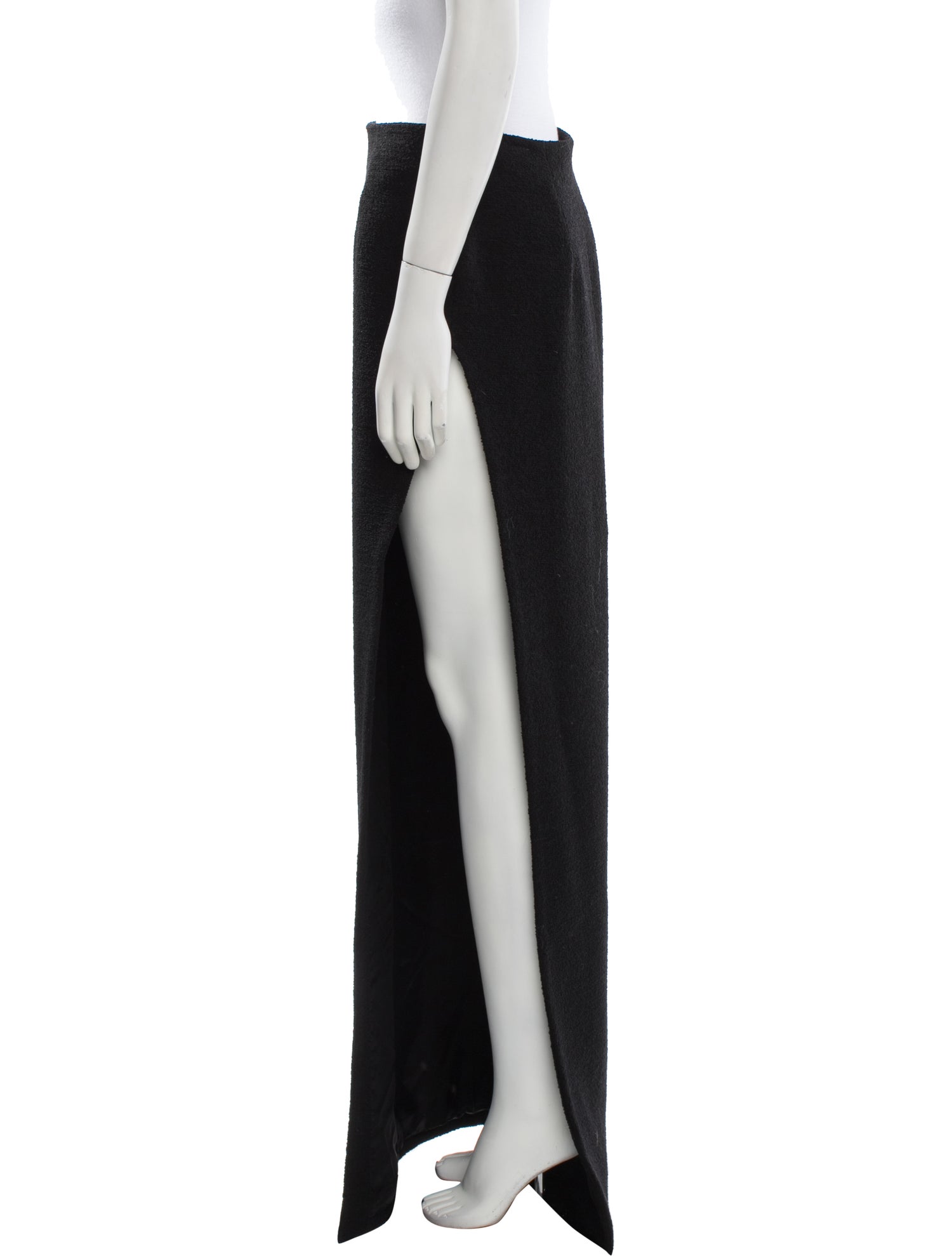 Alessandra Rich Virgin Wool Long Skirt