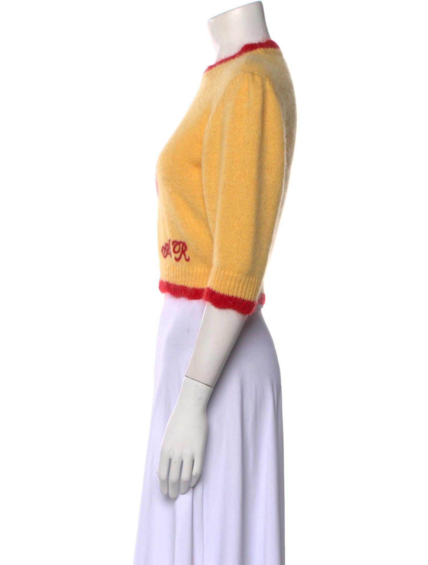 Alessandra Rich Graphic Print Crew Neck Sweater