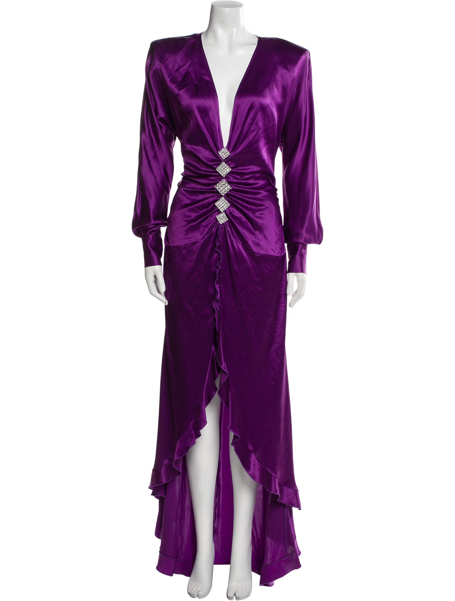 Alessandra Rich Silk Long Dress