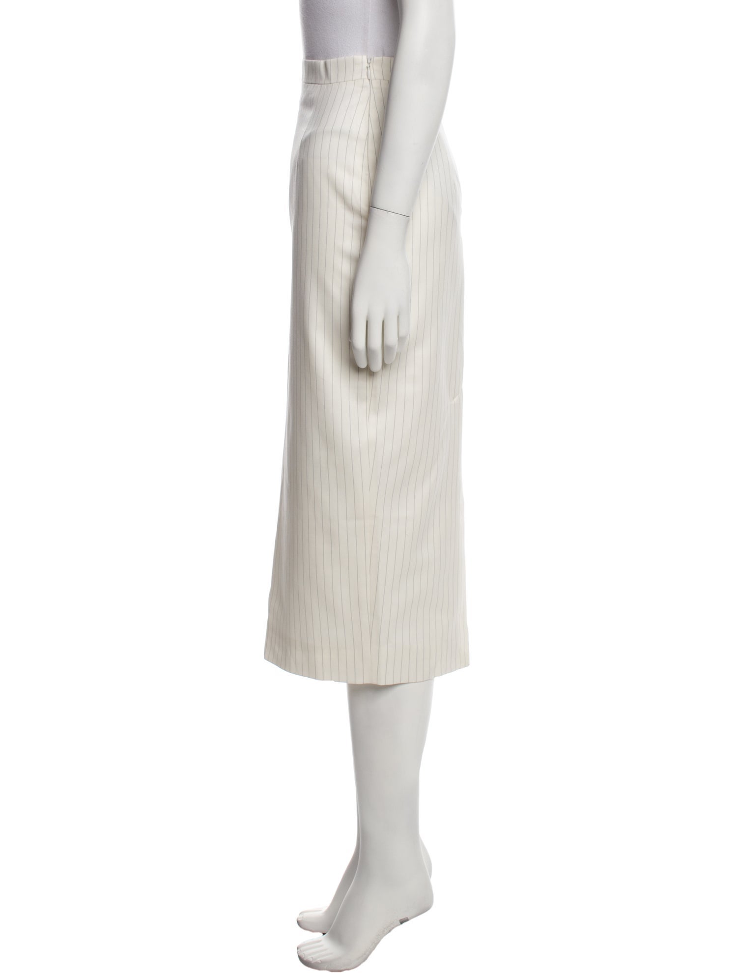 Alessandra Rich Striped Midi Length Skirt